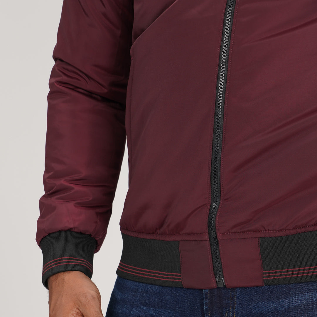 Mens Reversible Maroon Windbreaker
