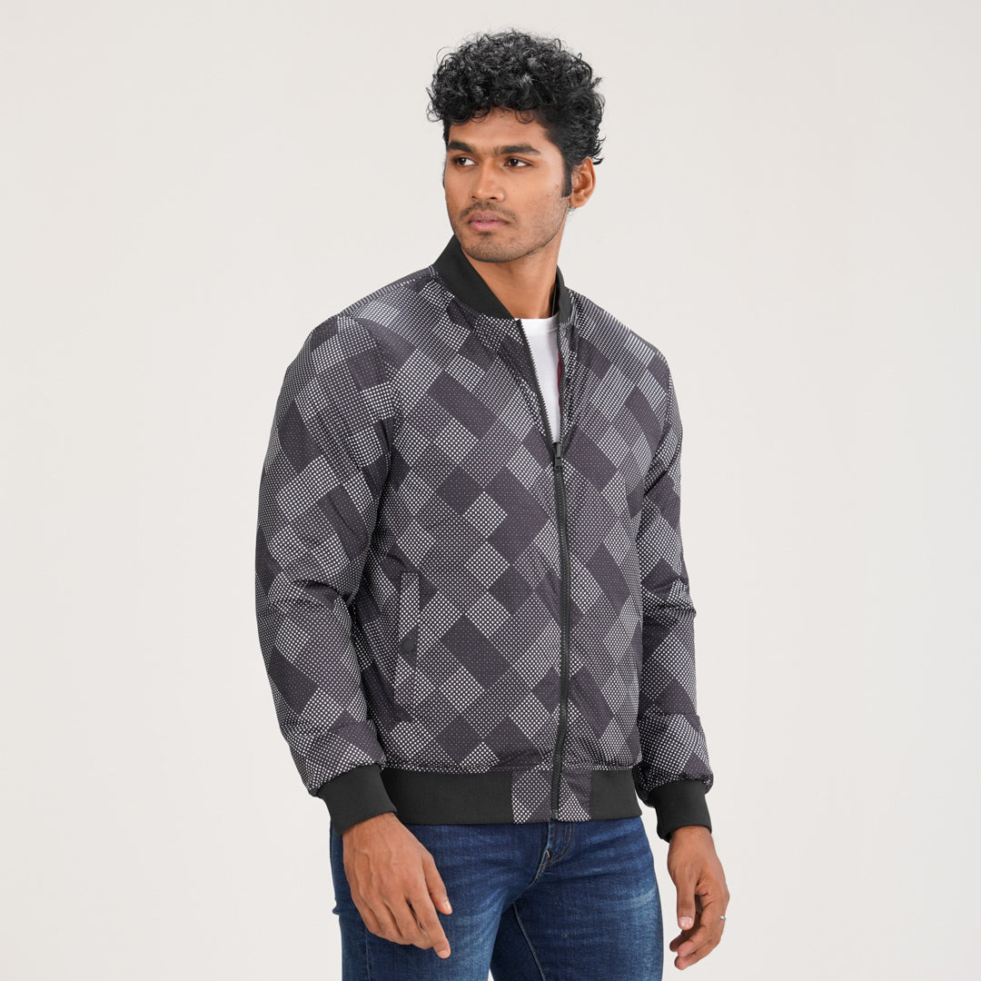 Mens Reversible Maroon Windbreaker