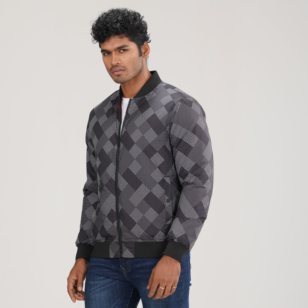Mens Reversible Maroon Windbreaker