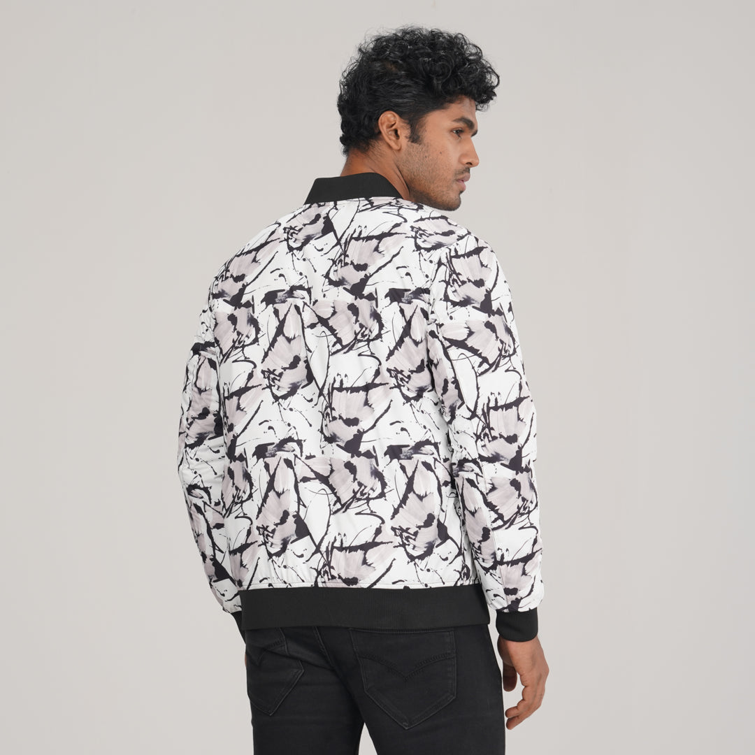 Mens Reversible Black Bomber