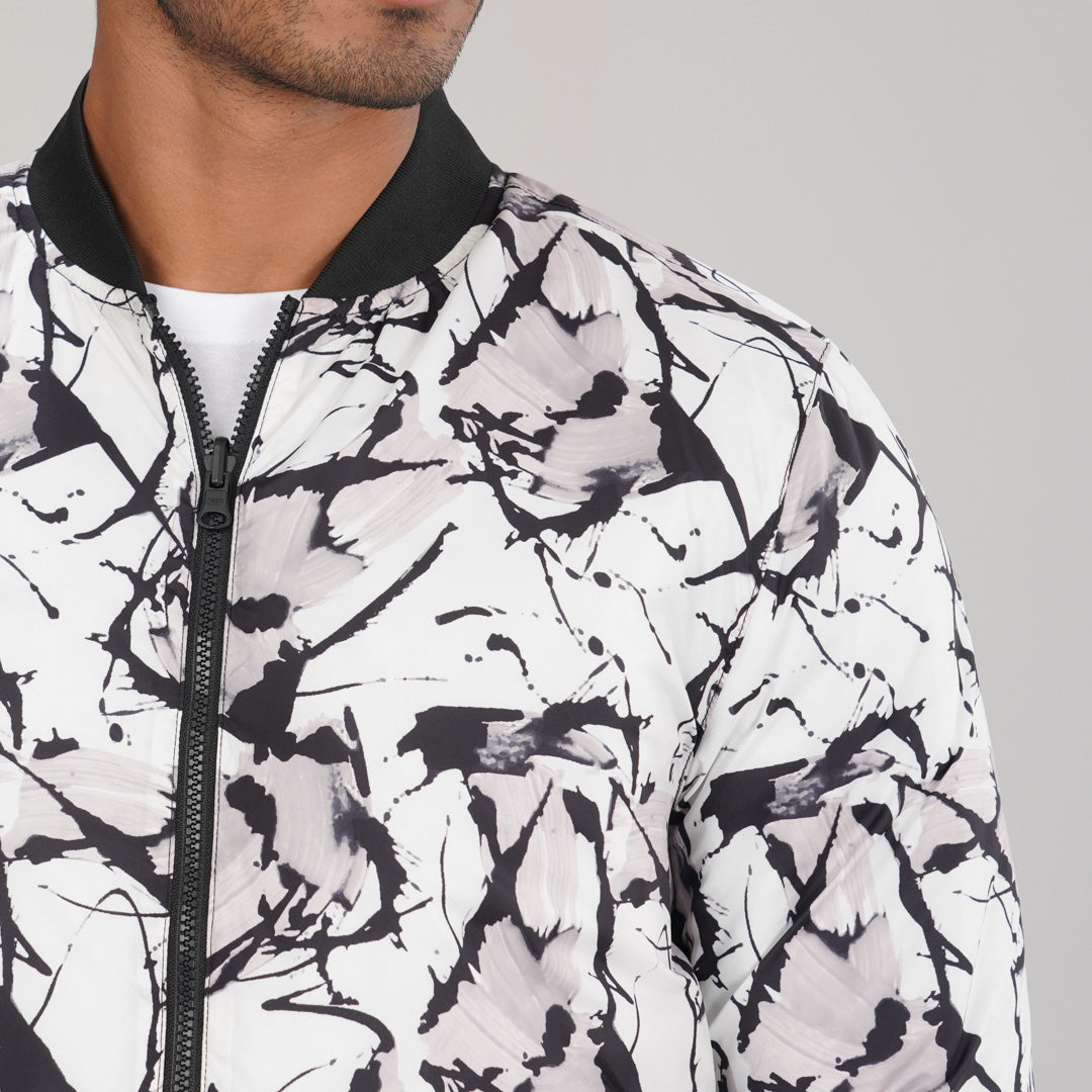 Mens Reversible Black Bomber