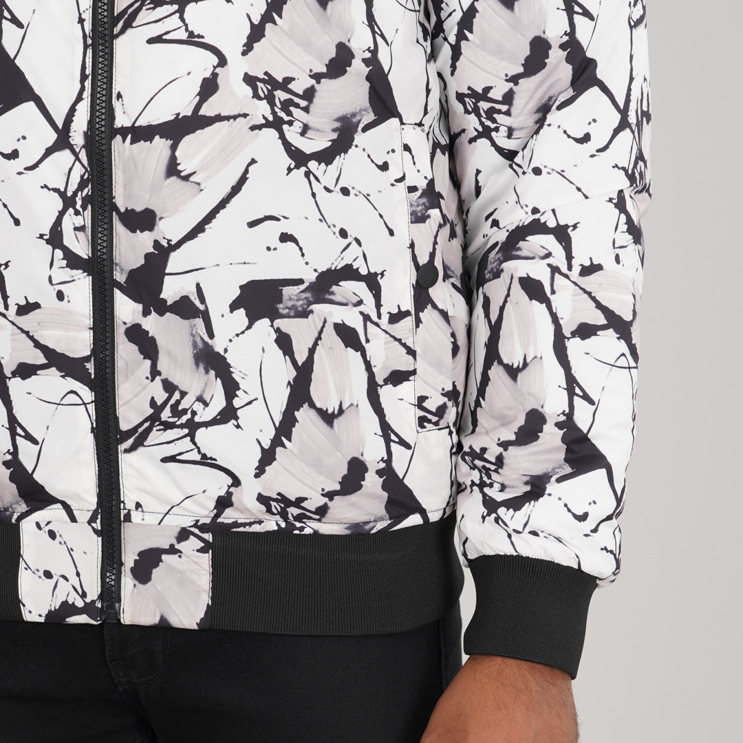 Mens Reversible Black Bomber