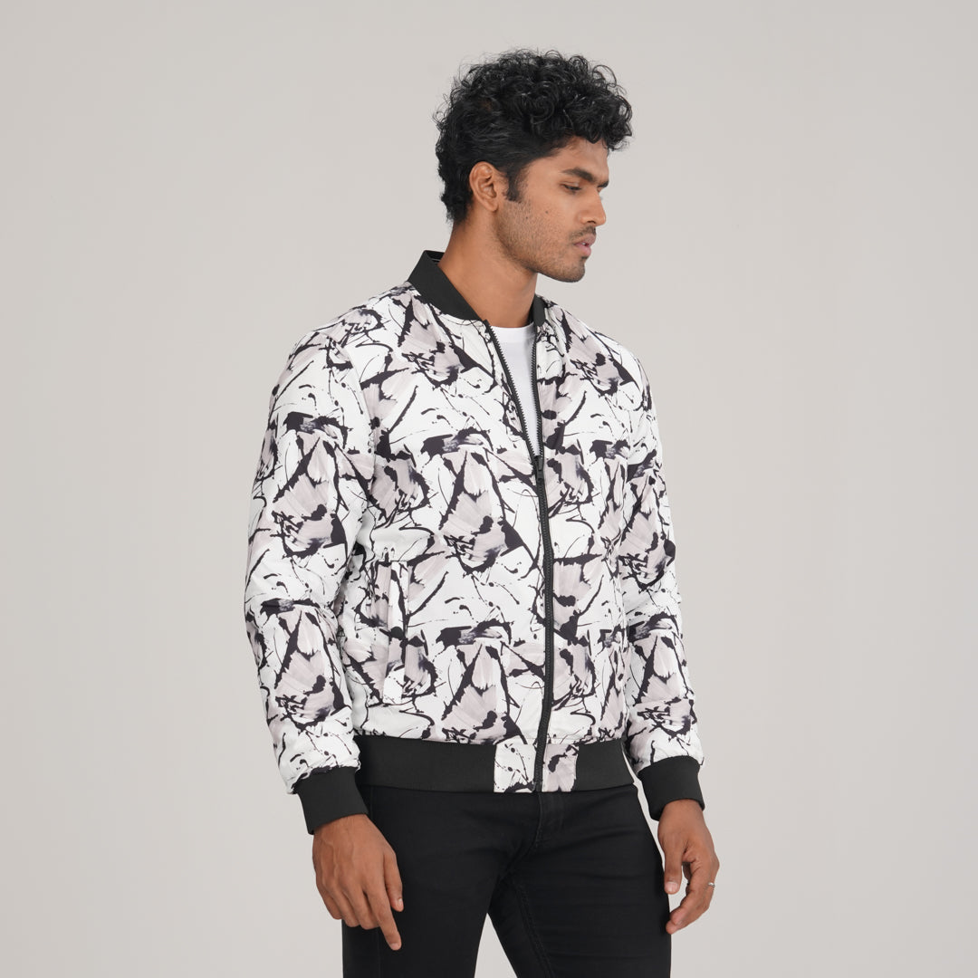 Mens Reversible Black Bomber