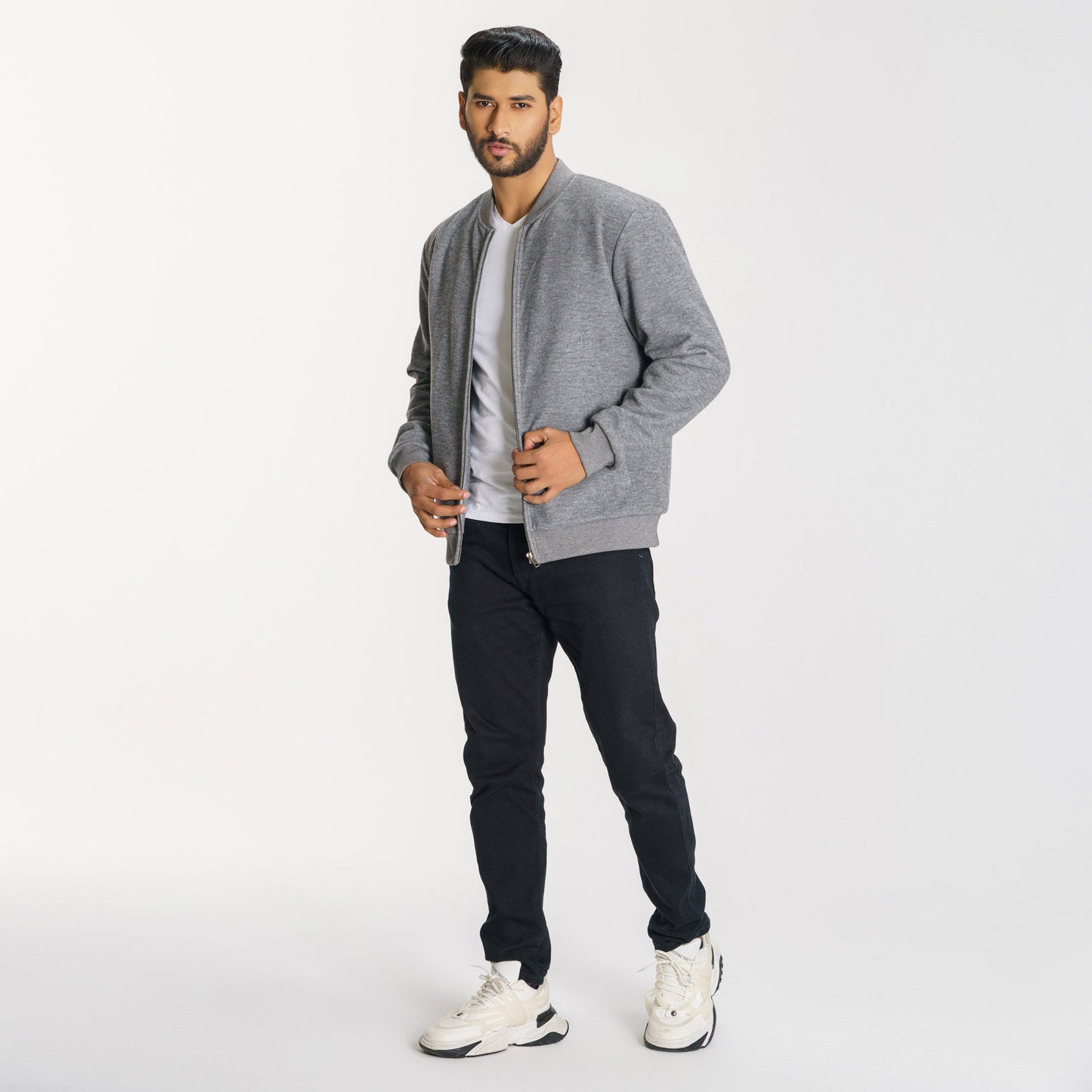 Men's Grey Bomber