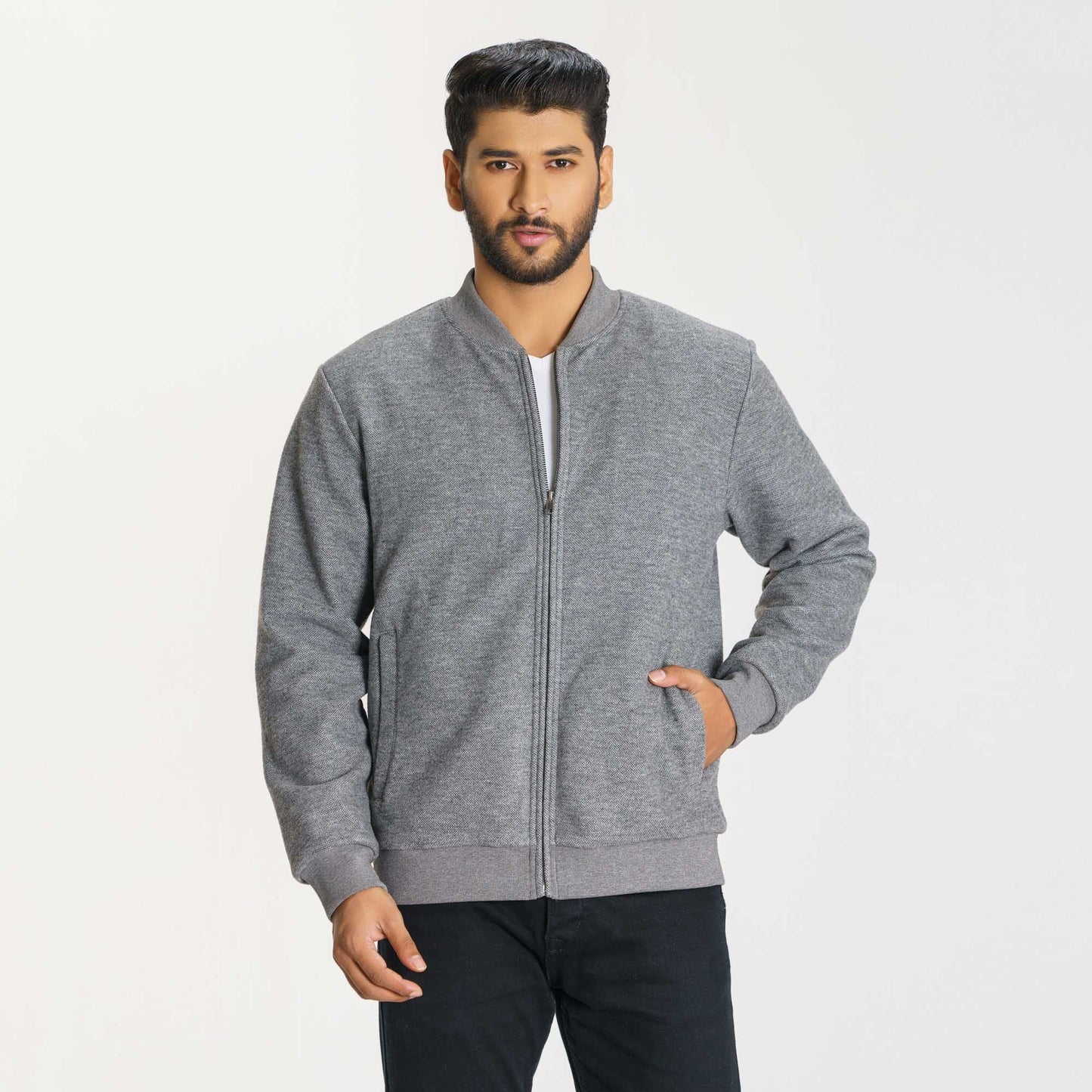 Men's Grey Bomber