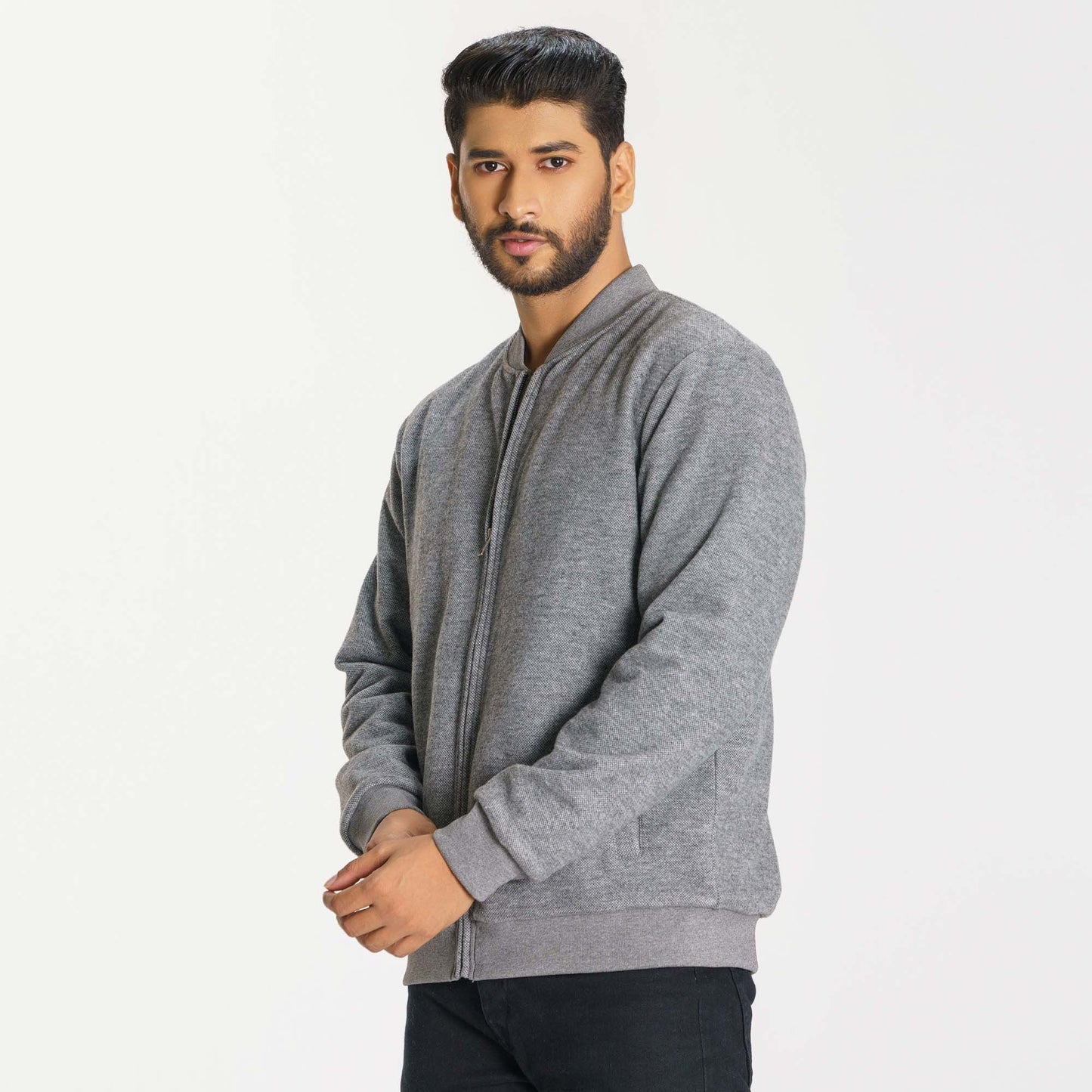 Men's Grey Bomber