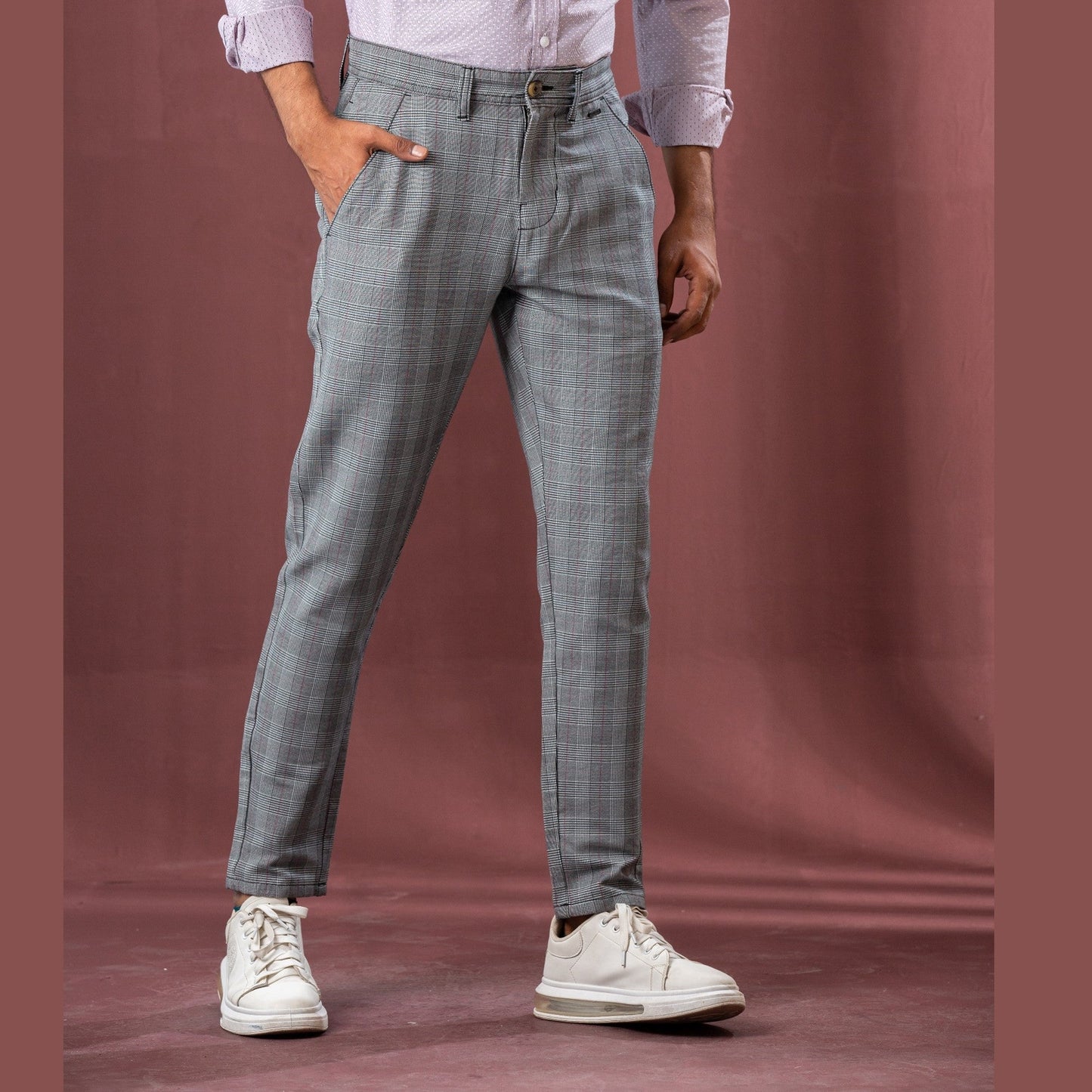 Men’s Check Twill Pants