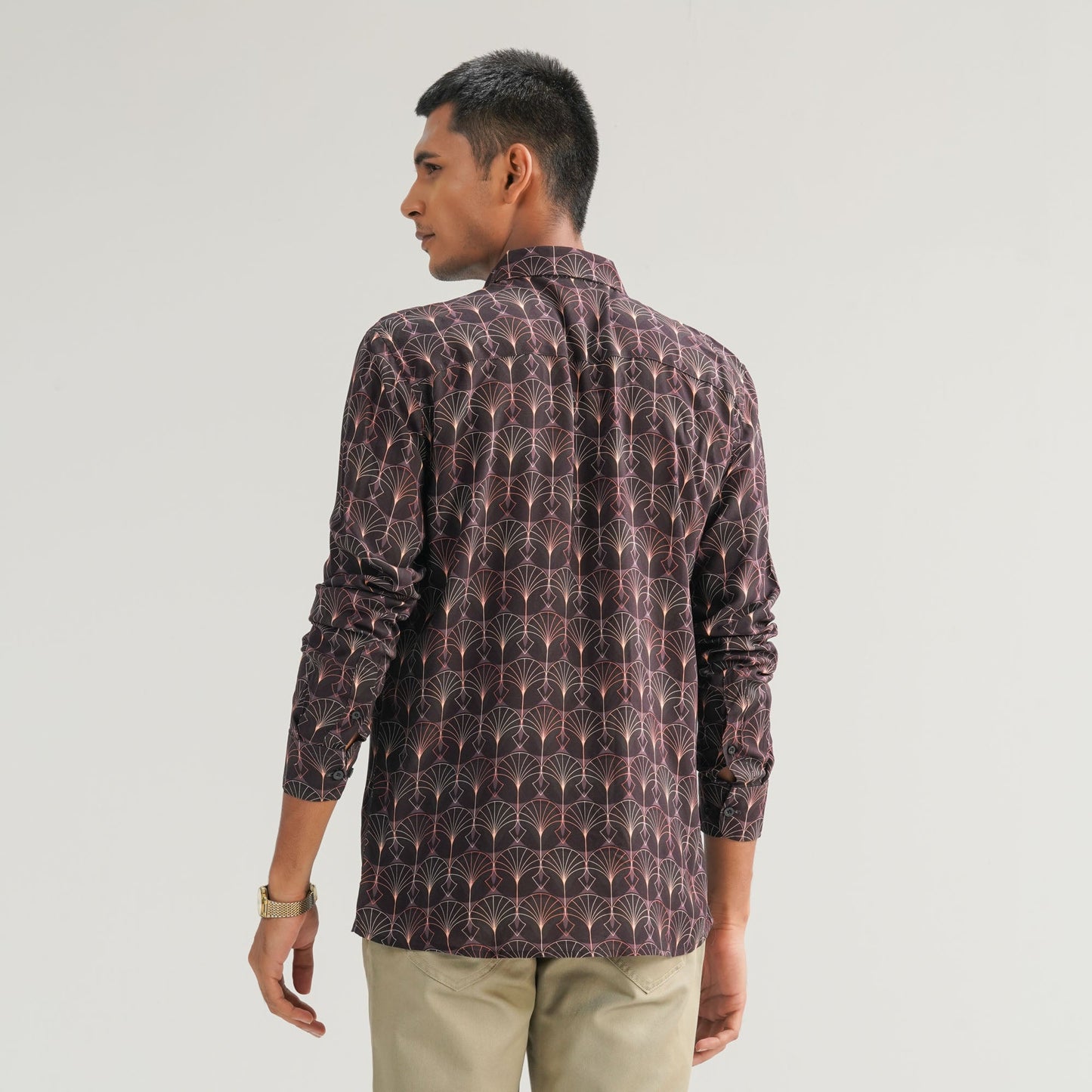 Mens AOP Raisin Casual Shirt