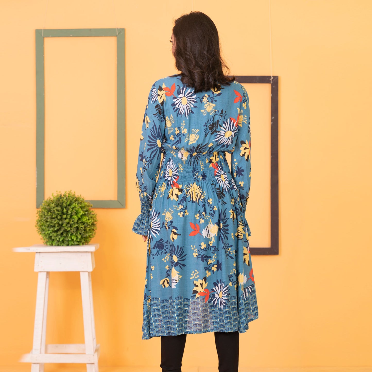 Ladies Dress- Deep Paste