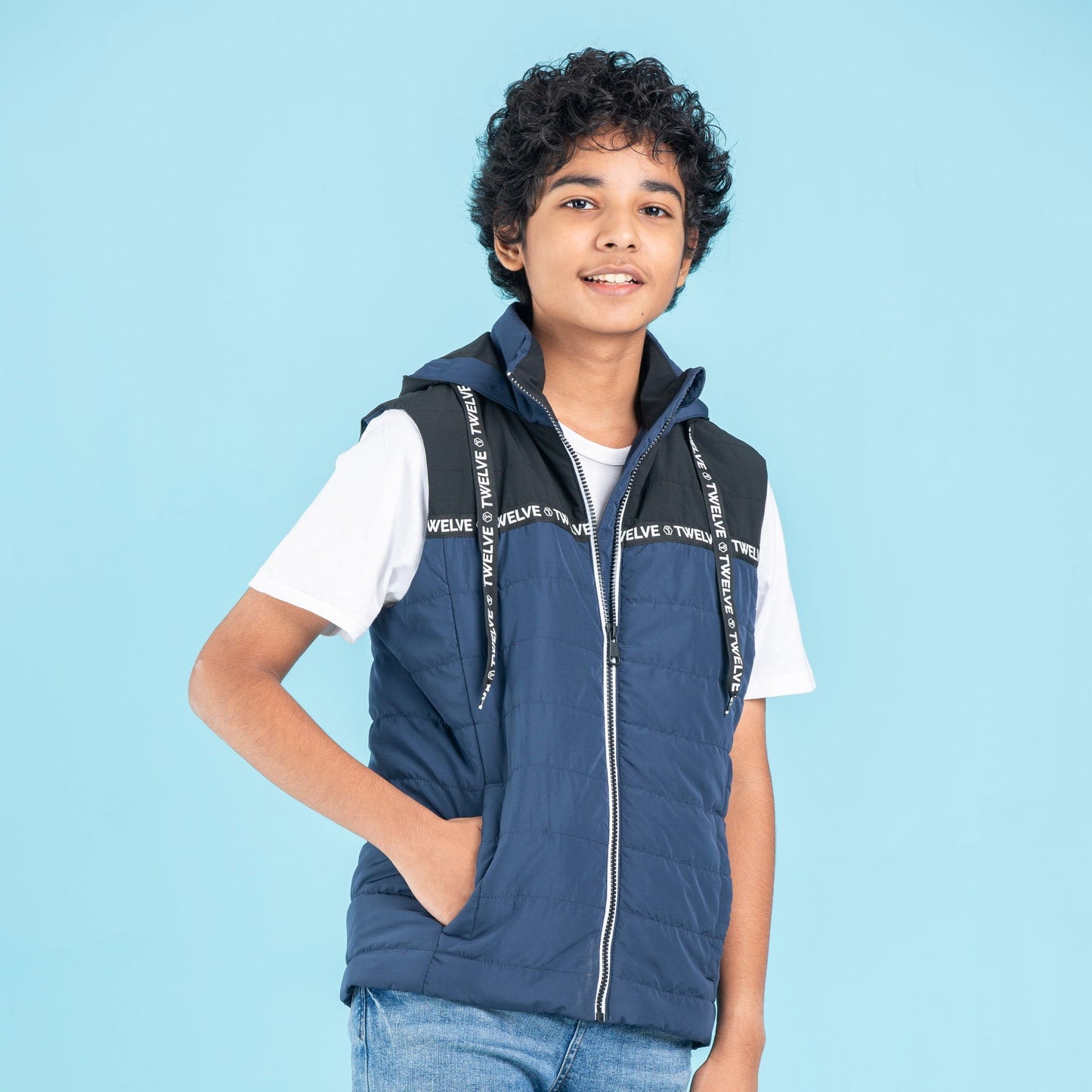 BOYS HUSKY- BLACK/NAVY