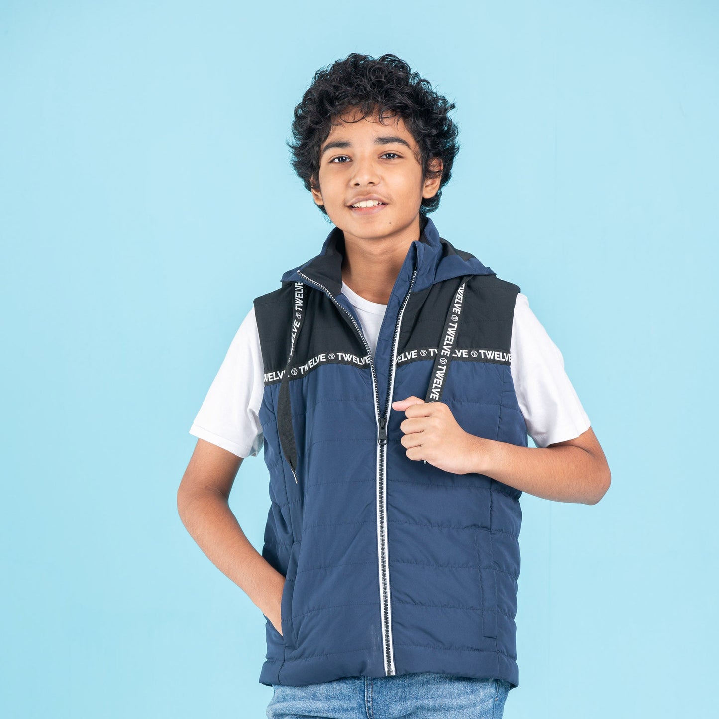 BOYS HUSKY- BLACK/NAVY