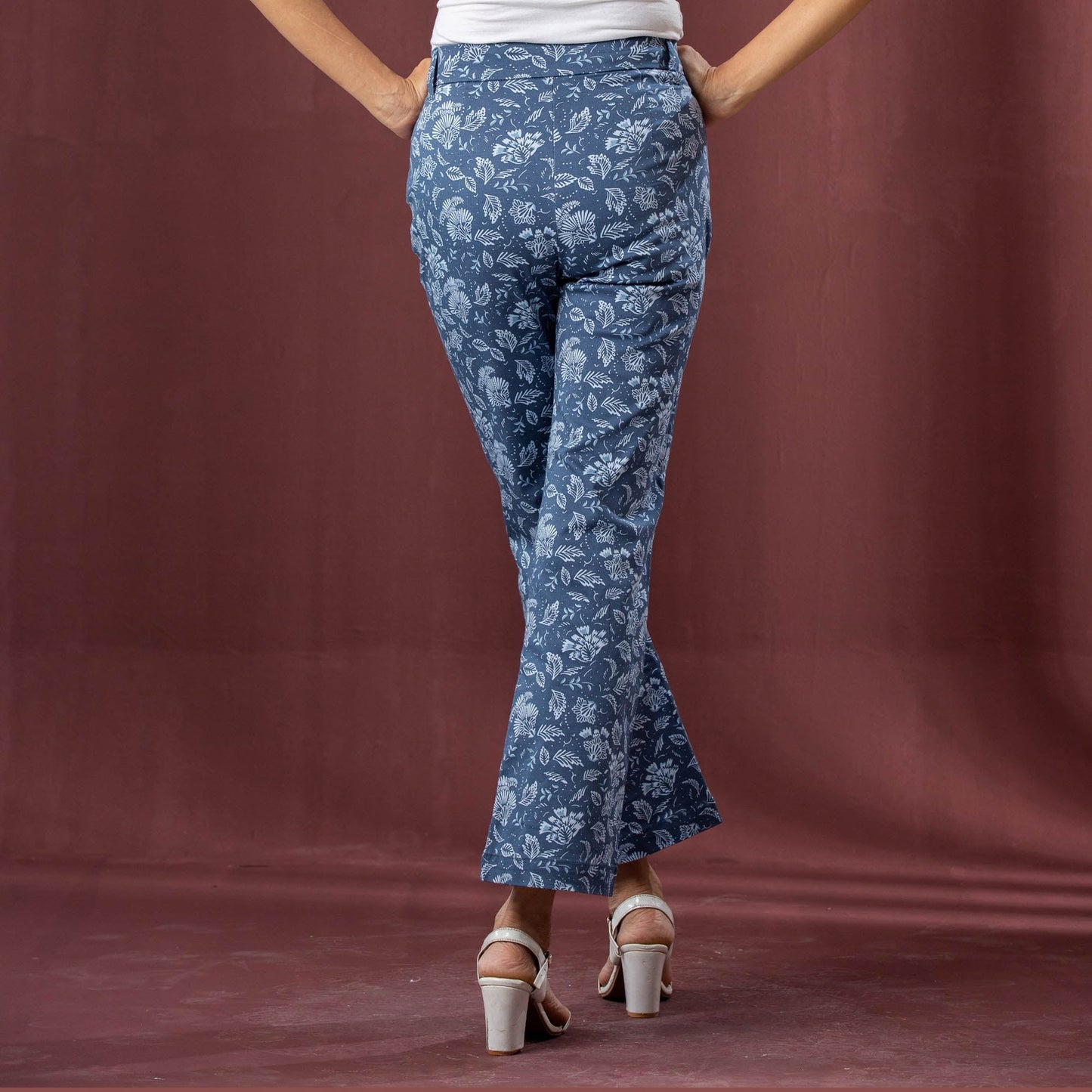 LADIES PANT-PIGEON BLUE