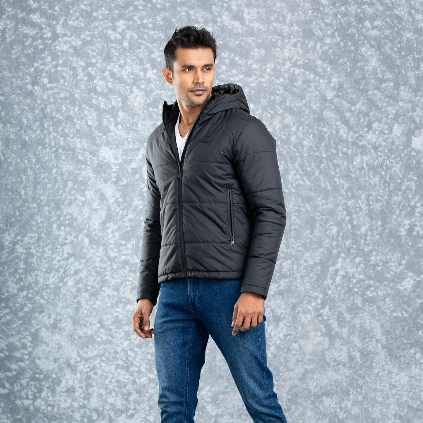 MENS QUILTING JACKET- BLACK