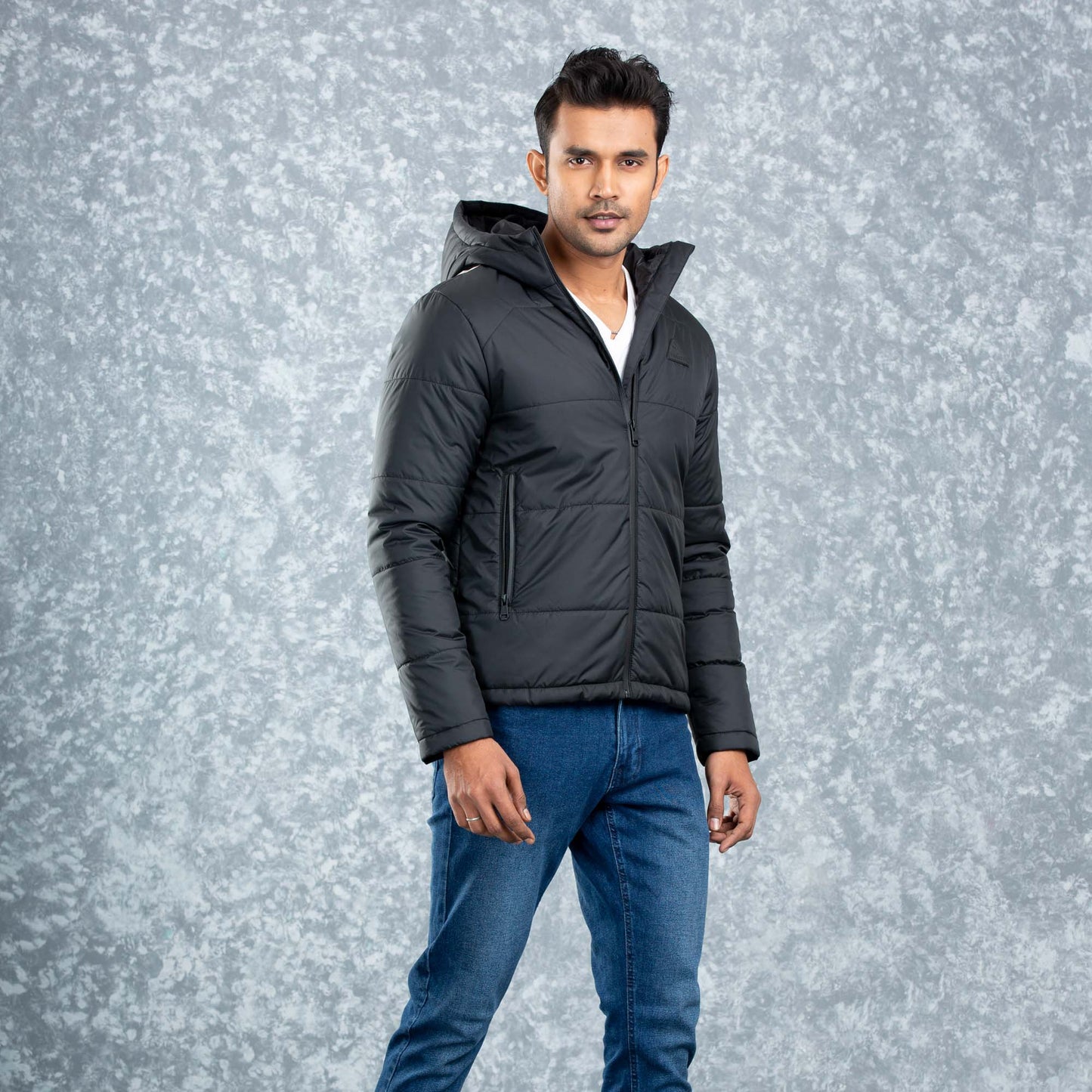 MENS QUILTING JACKET- BLACK