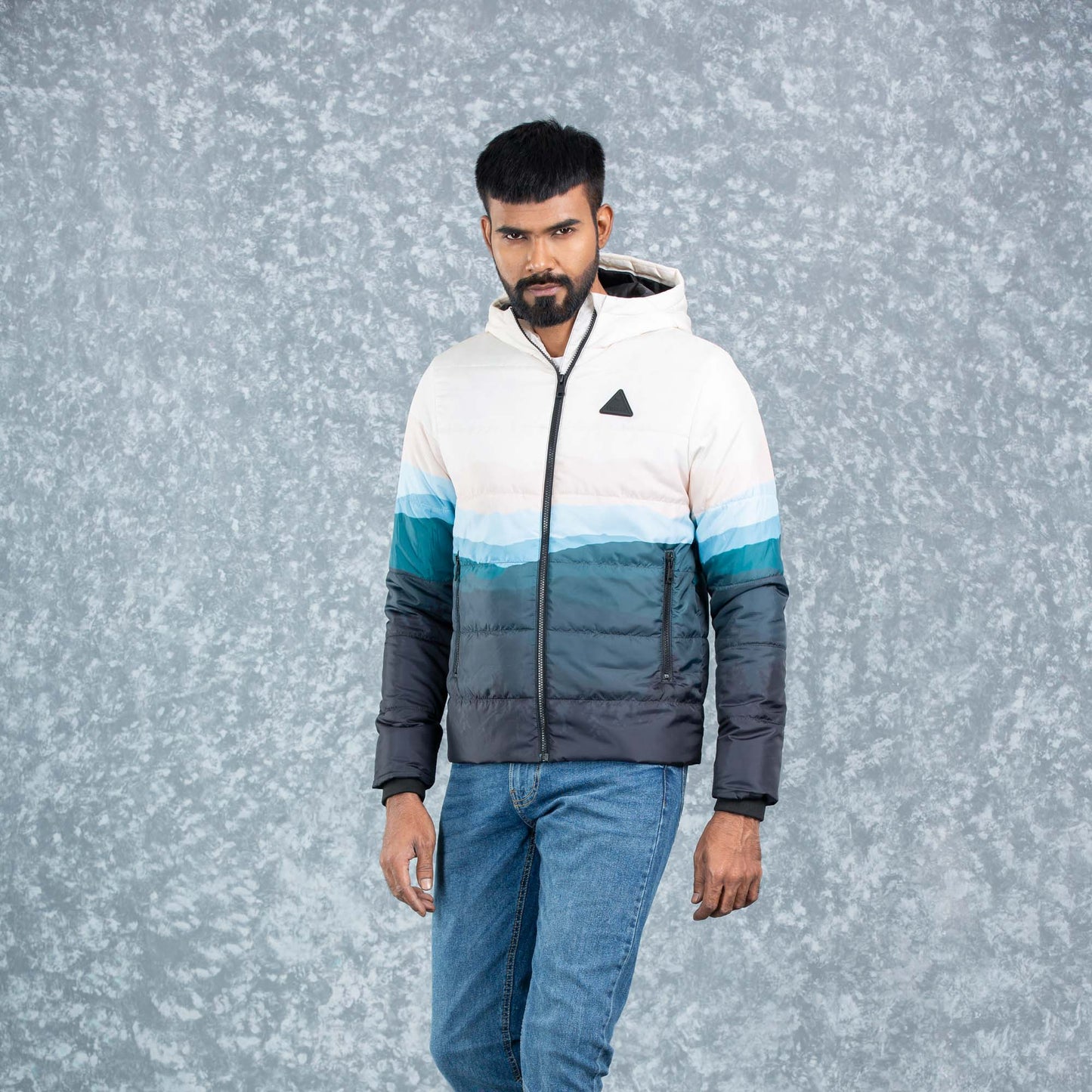 Mens Quilting Jacket- Multi Color Aop