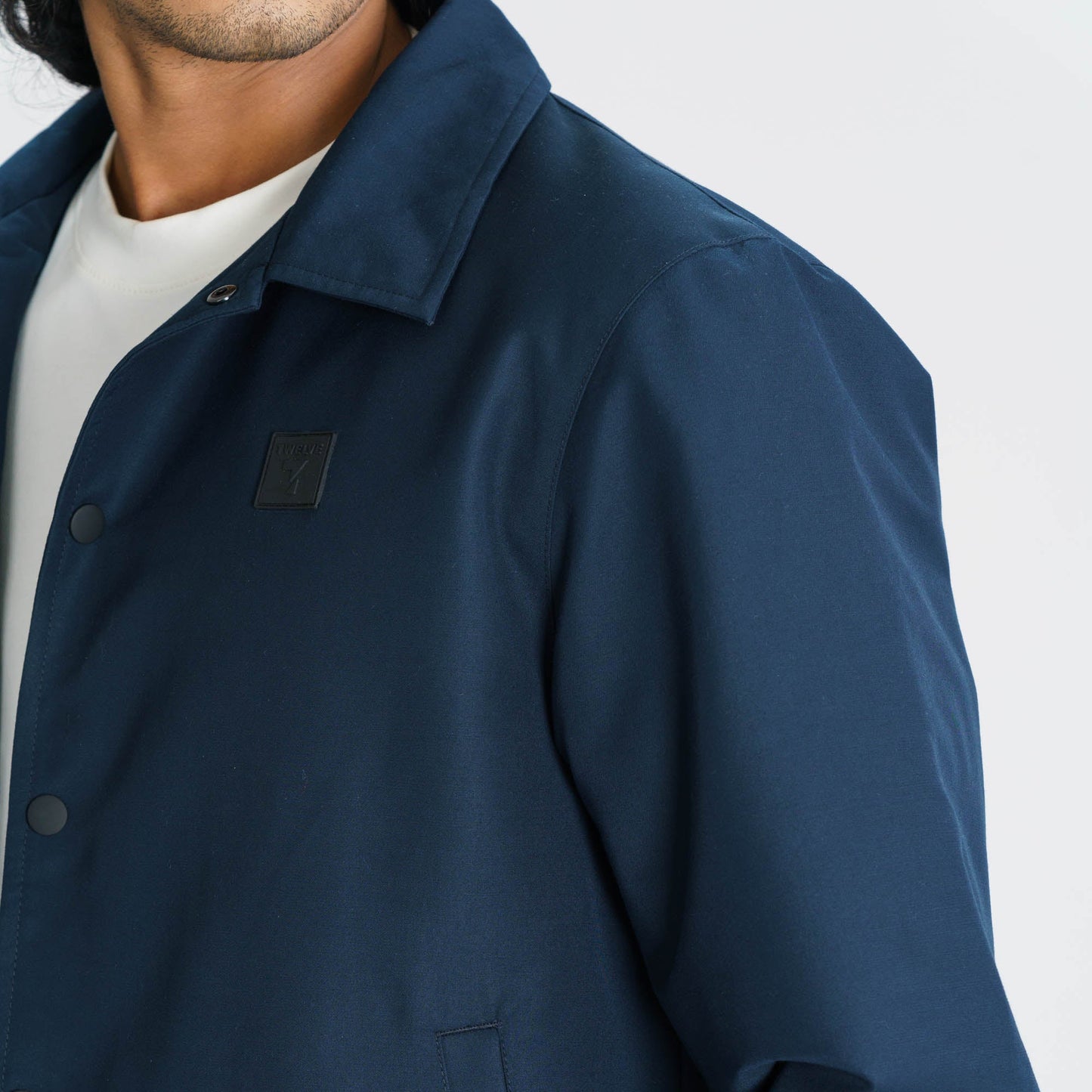 Mens Navy Shacket