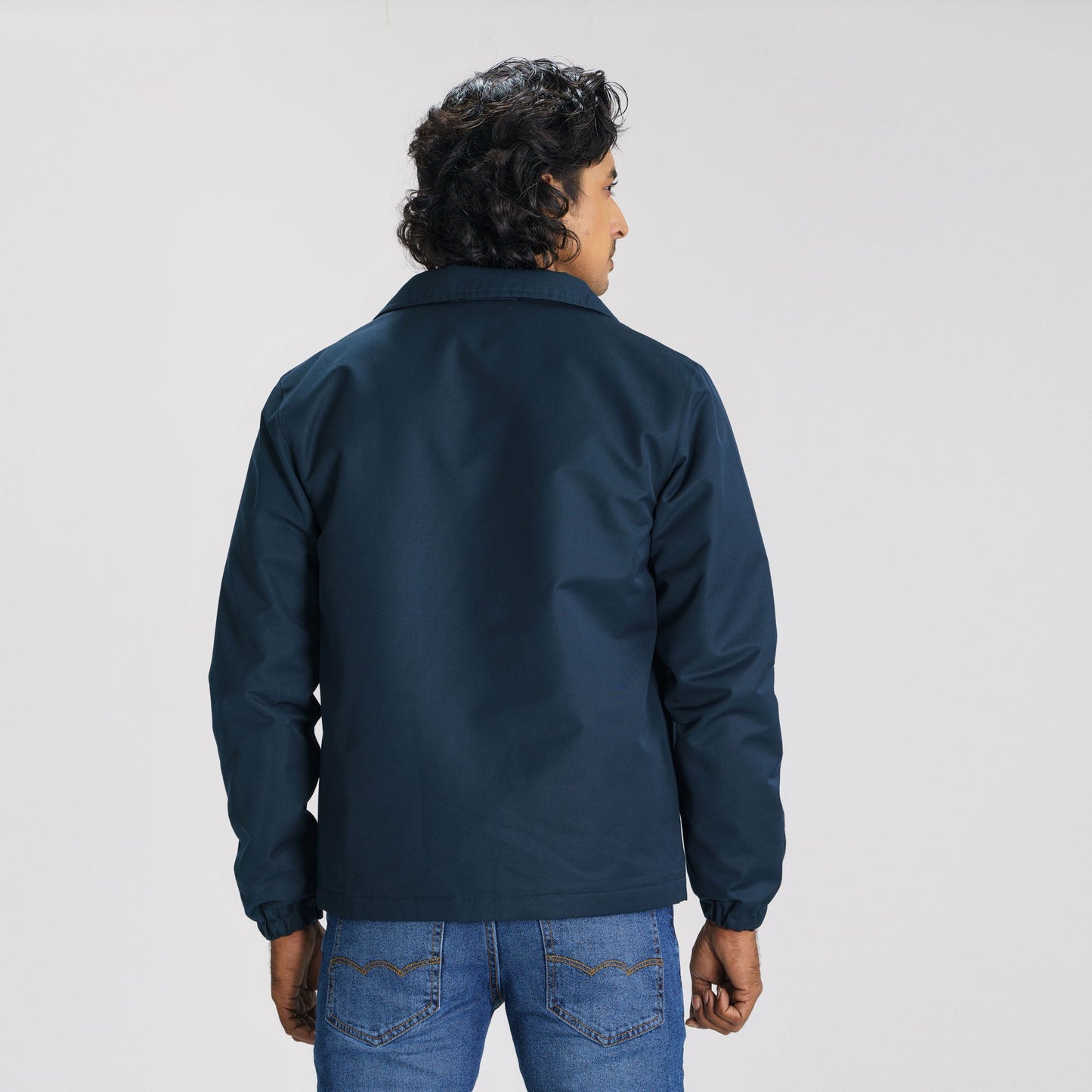 Mens Navy Shacket