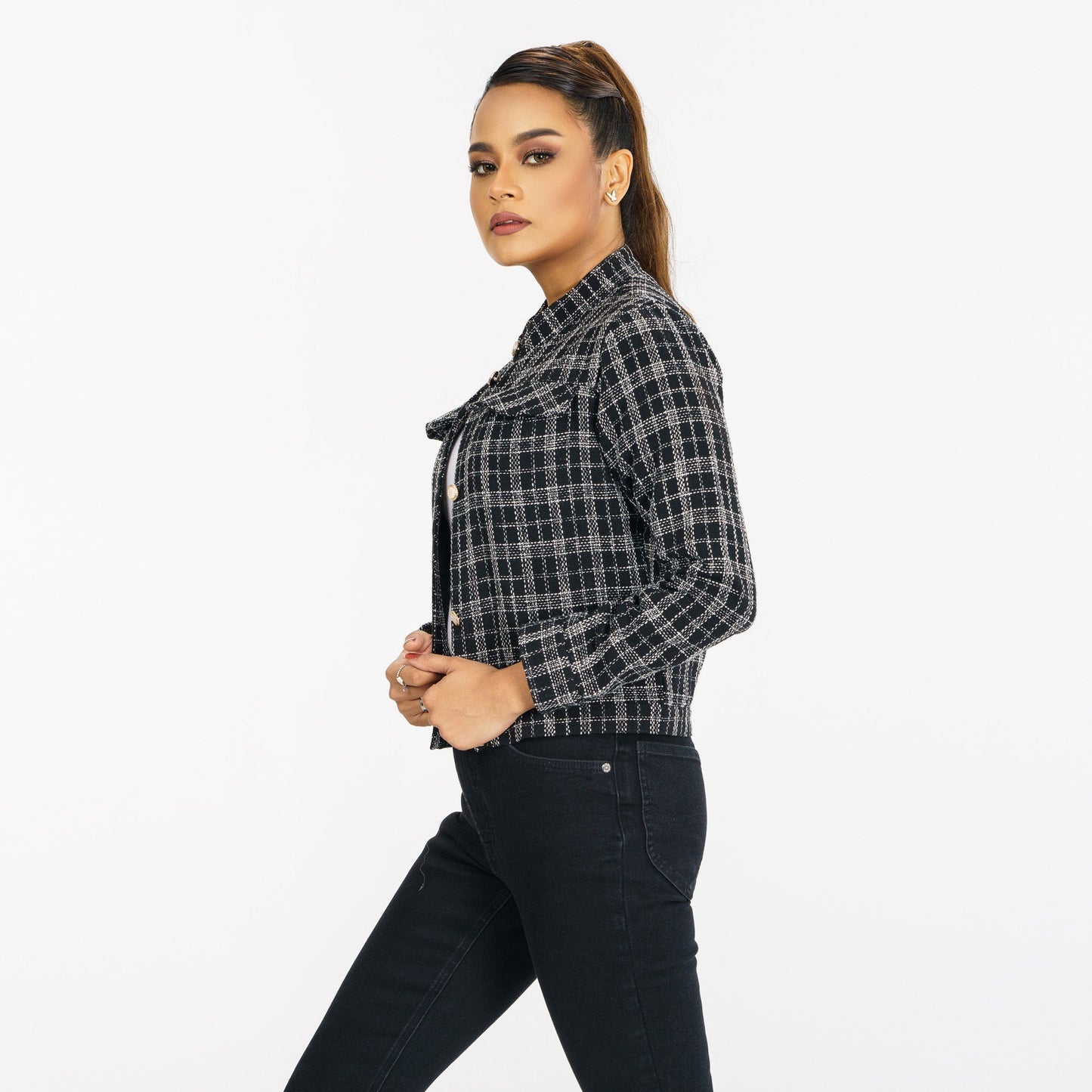 Women’s Black & White Shacket
