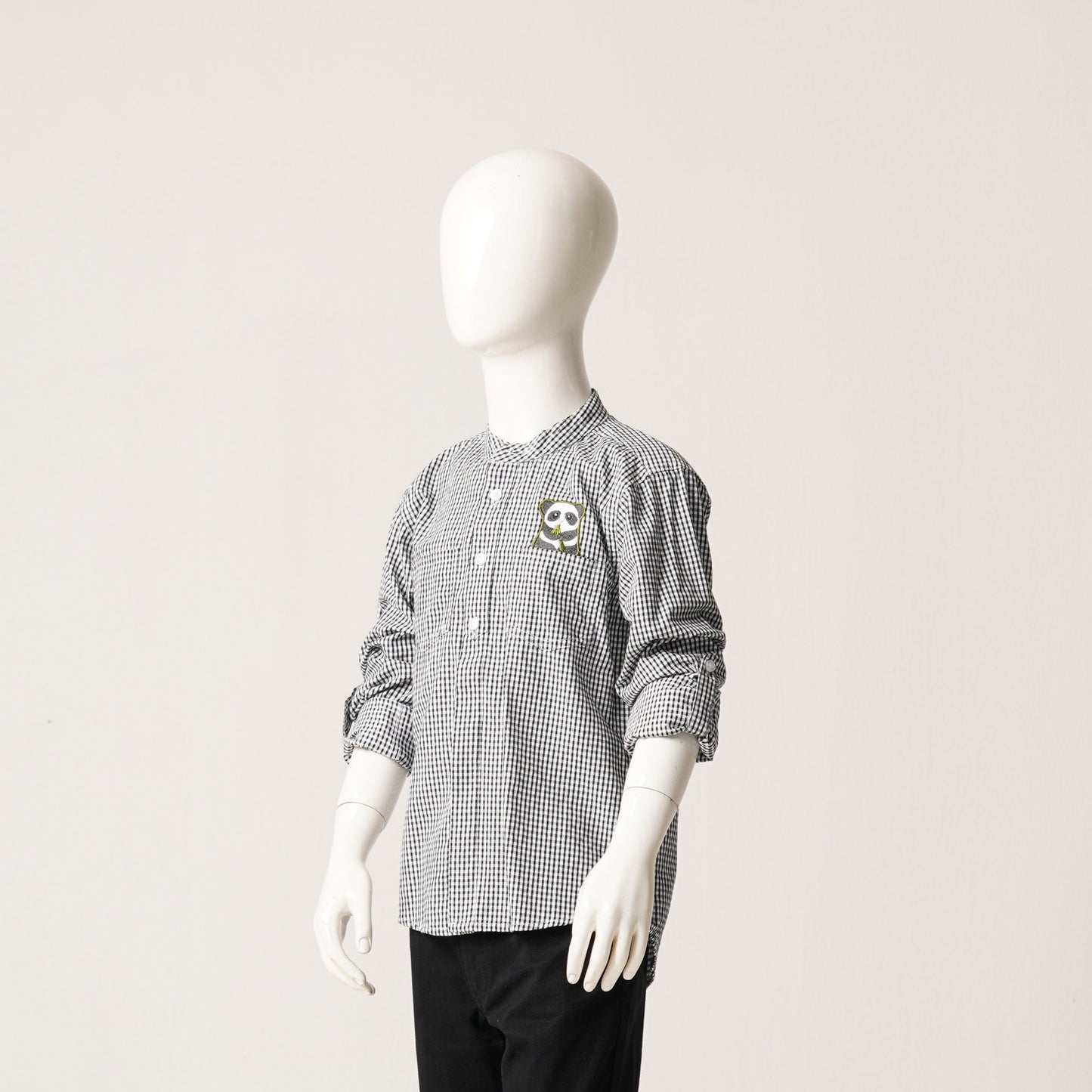 Baby Boys White & Black Shirt