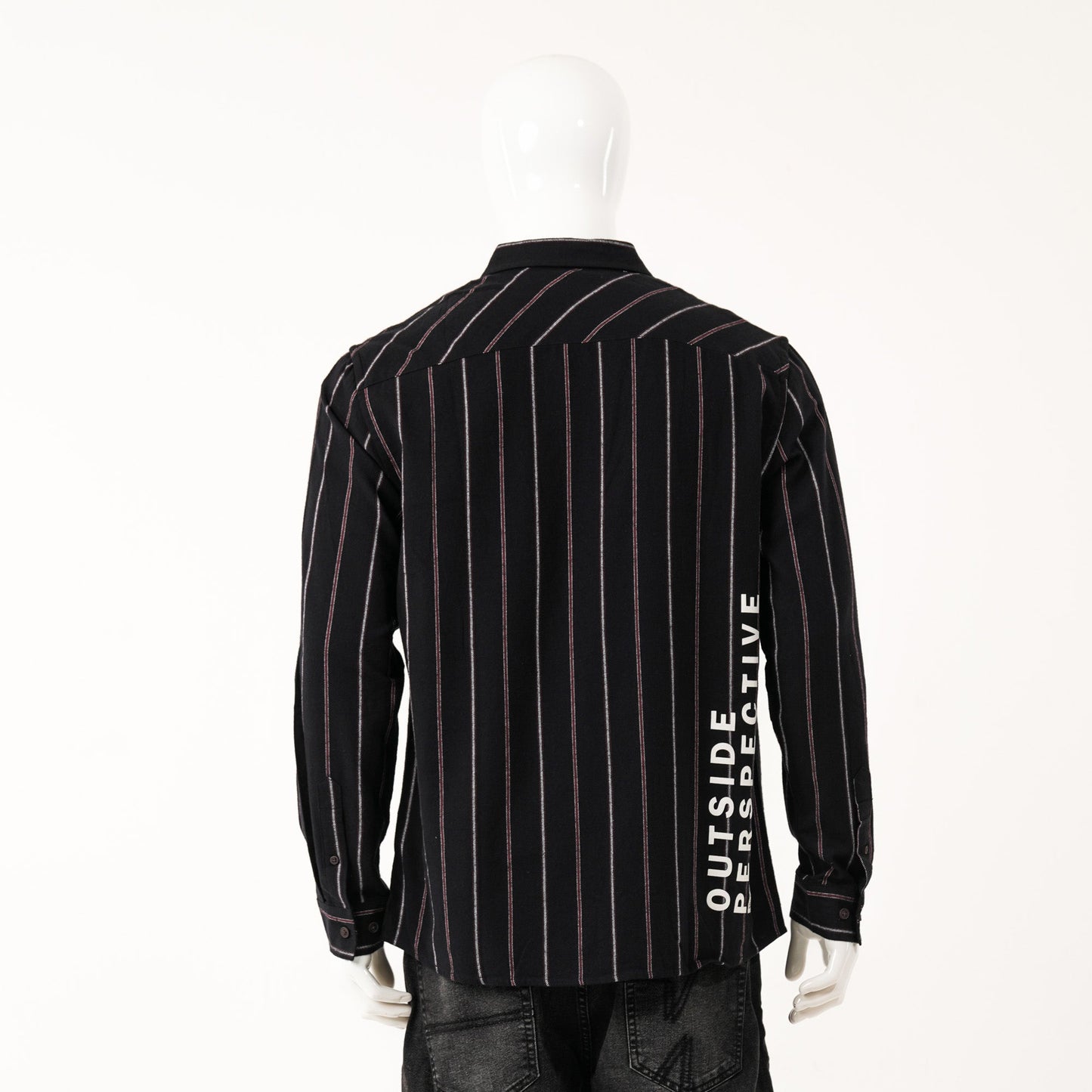 Mens Navy Blue Red Shirt