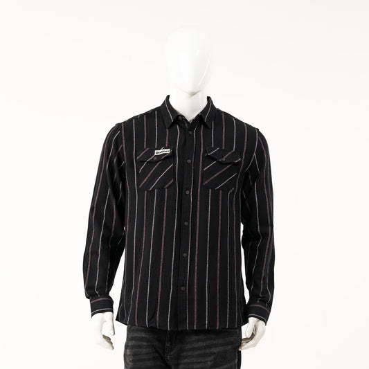 Mens Navy Blue Red Shirt