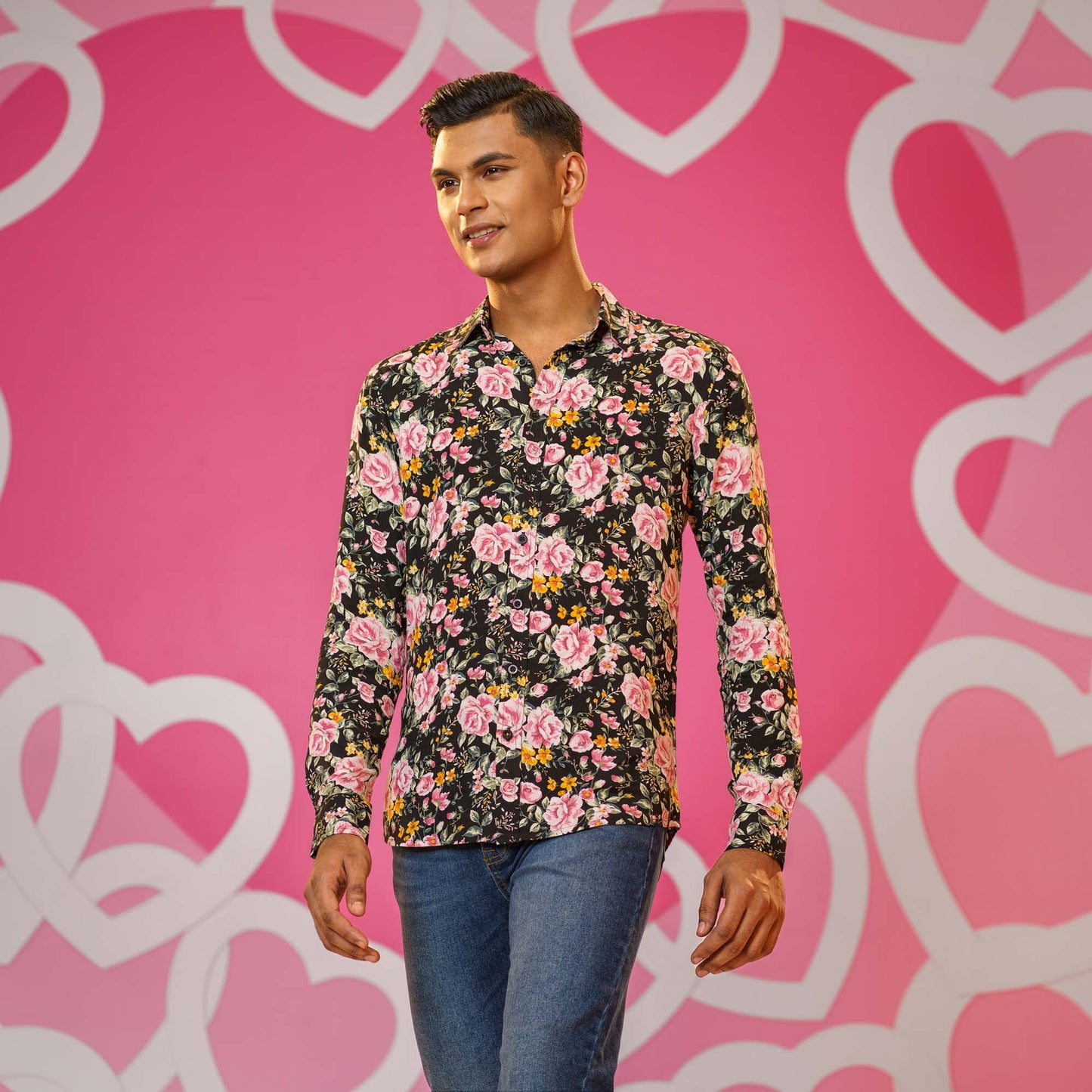 Men's Printed Viscose Shirt