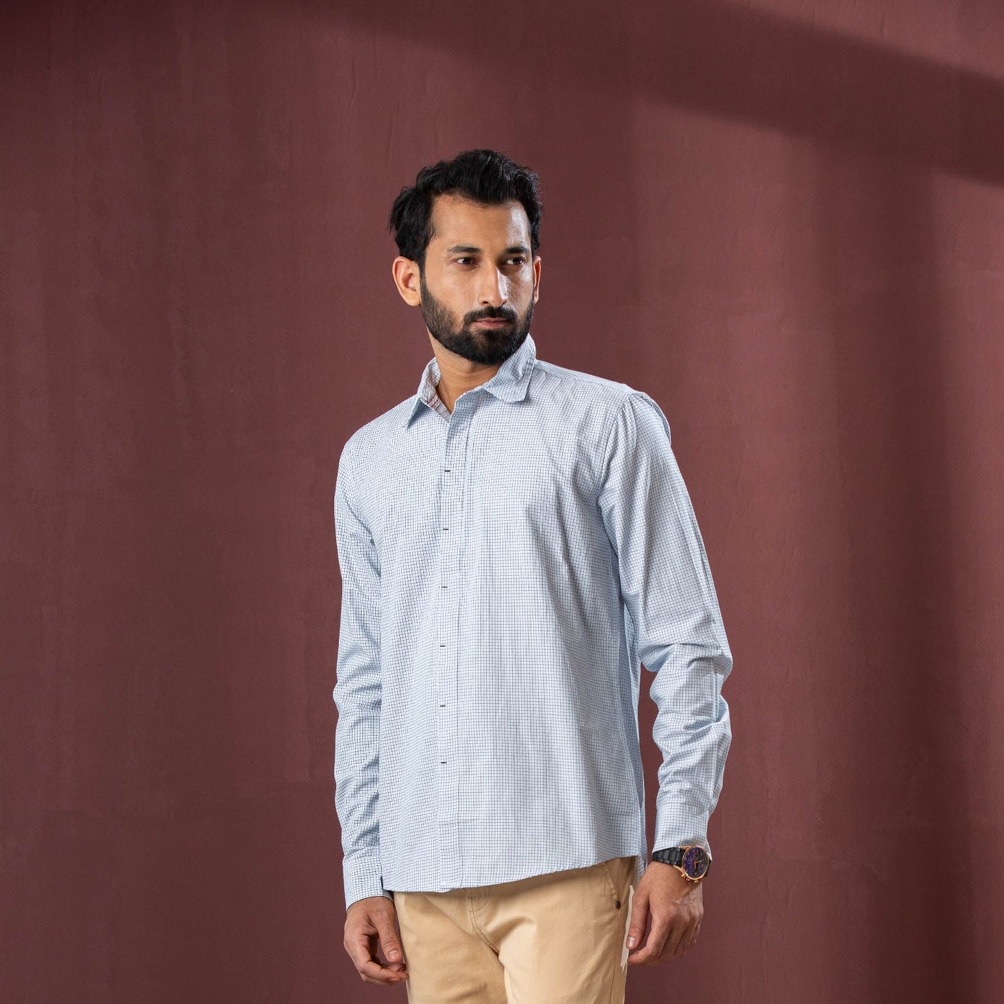 Men’s Purple Check Shirt