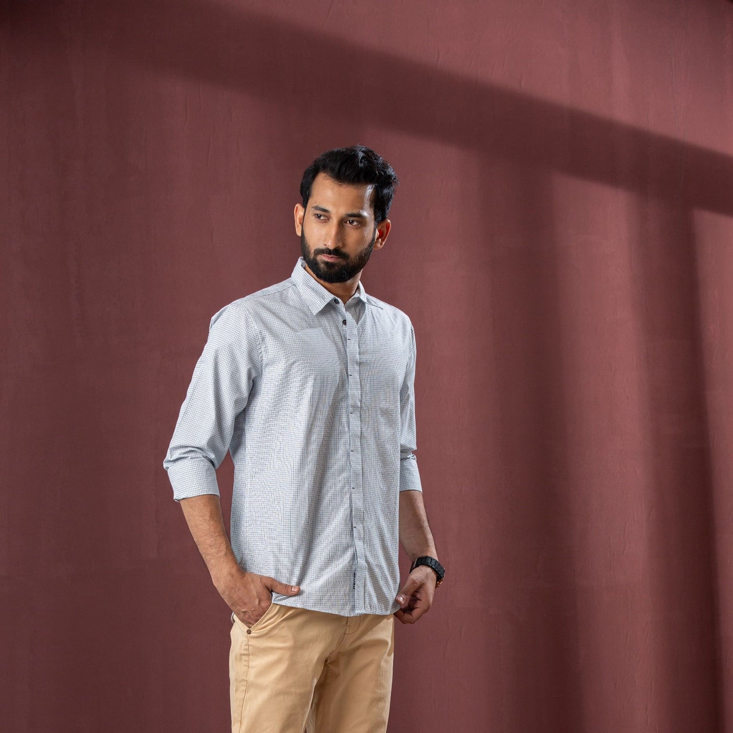 Men’s Purple Check Shirt
