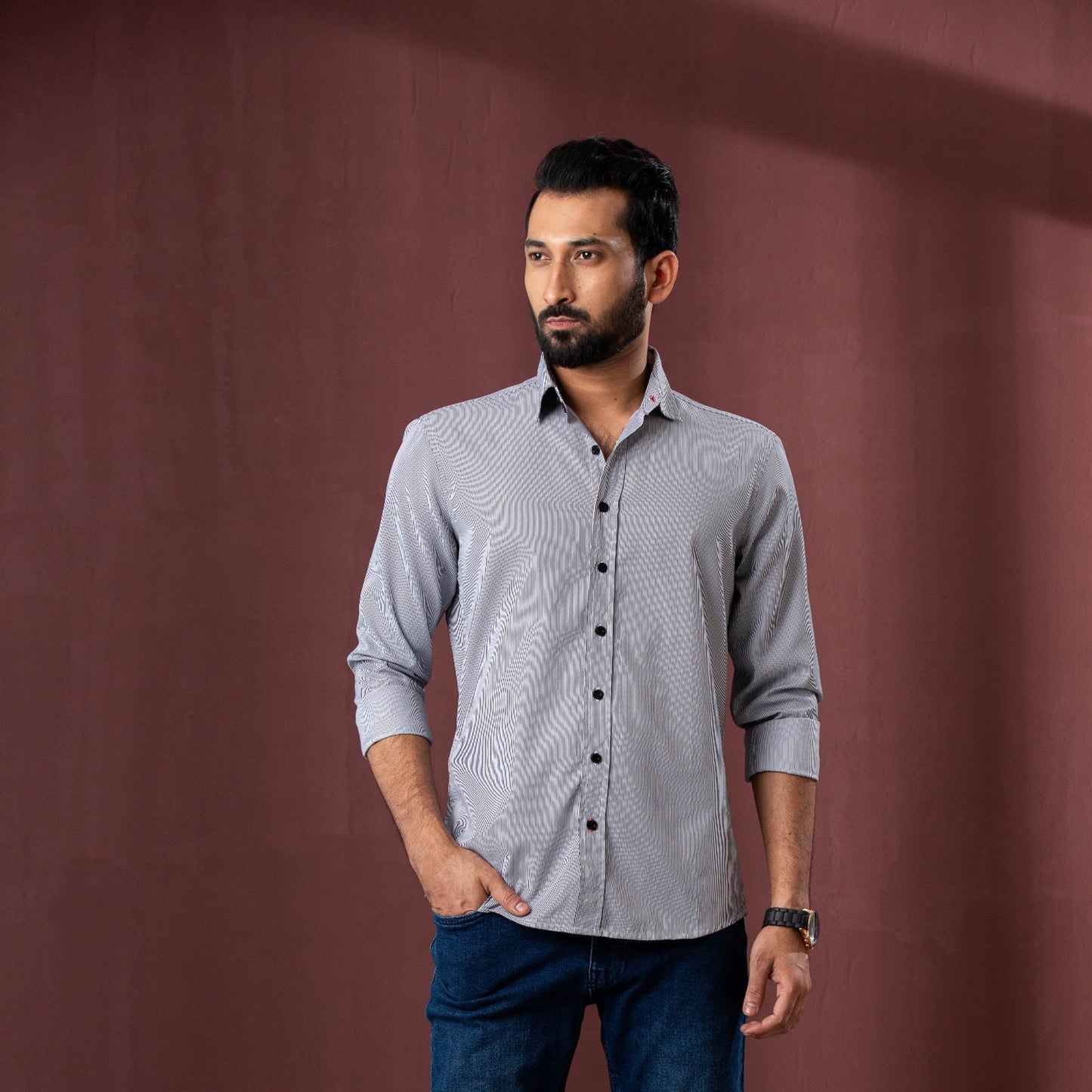 Men’s Black Stripe Shirt