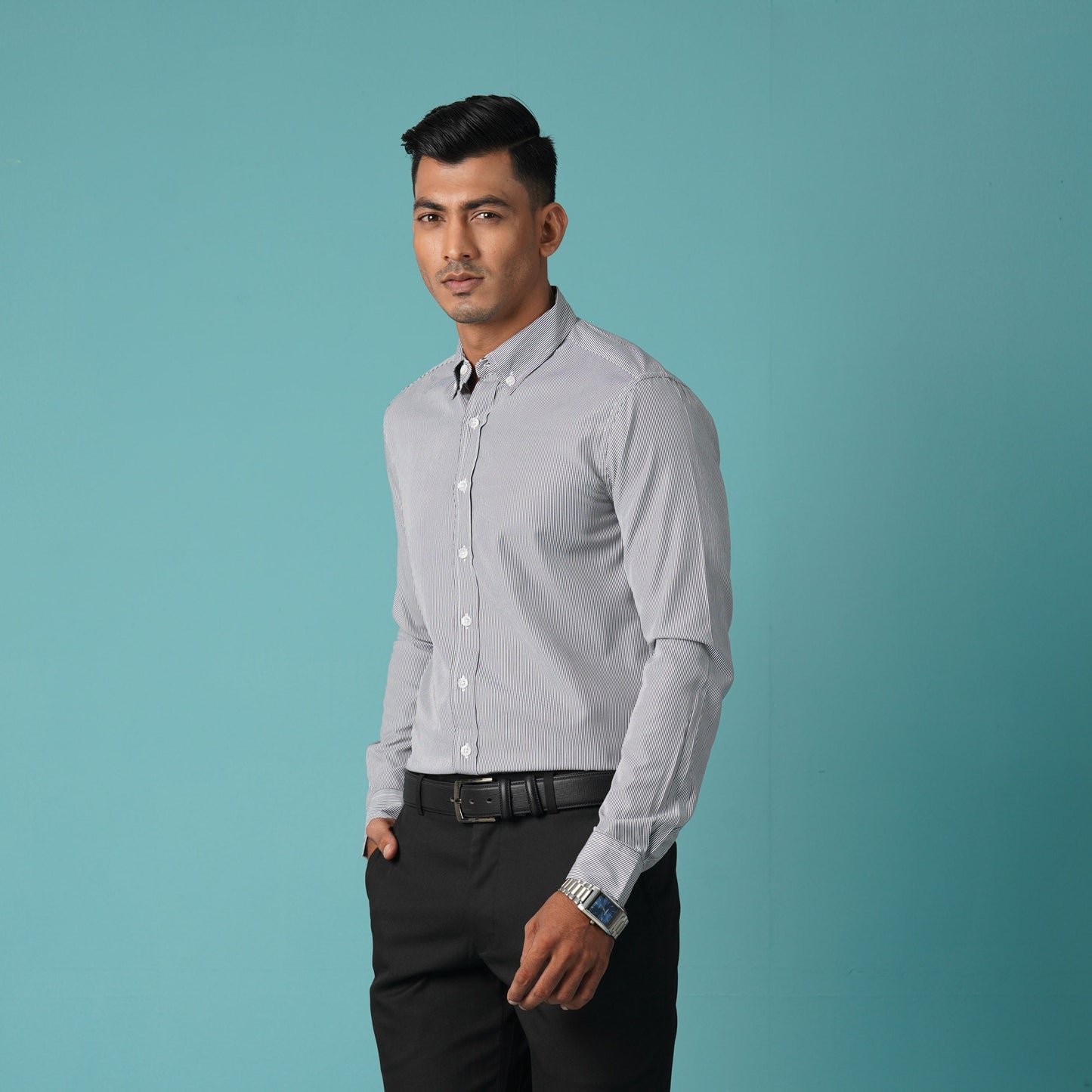 MENS L/S SHIRT-BLACK