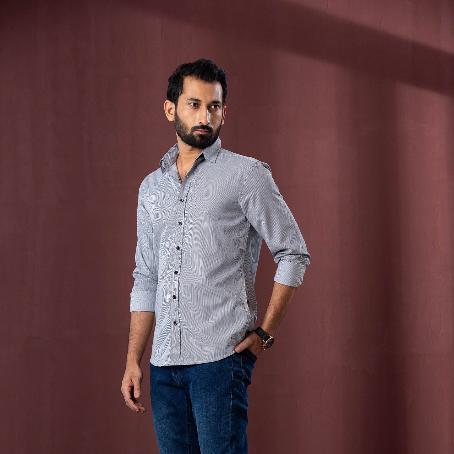 Men’s Black Stripe Shirt
