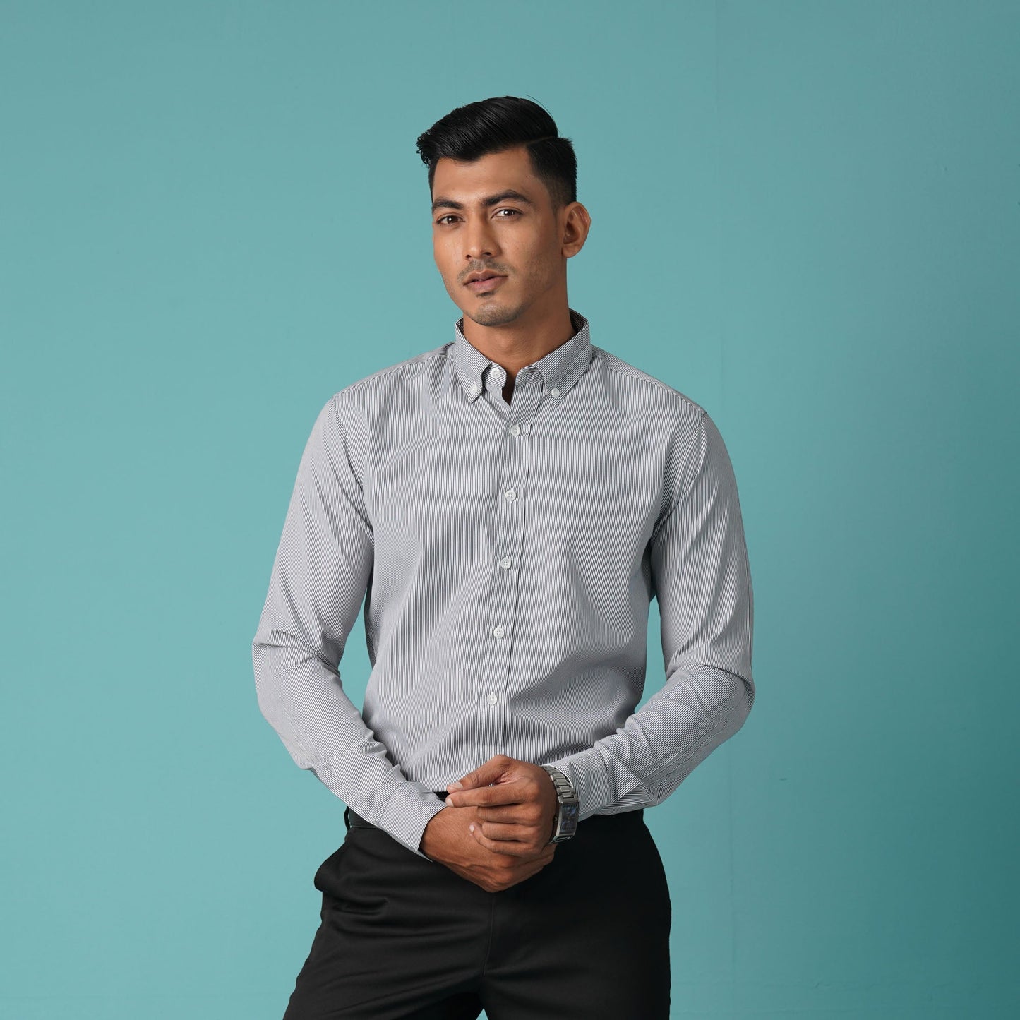 MENS L/S SHIRT-BLACK
