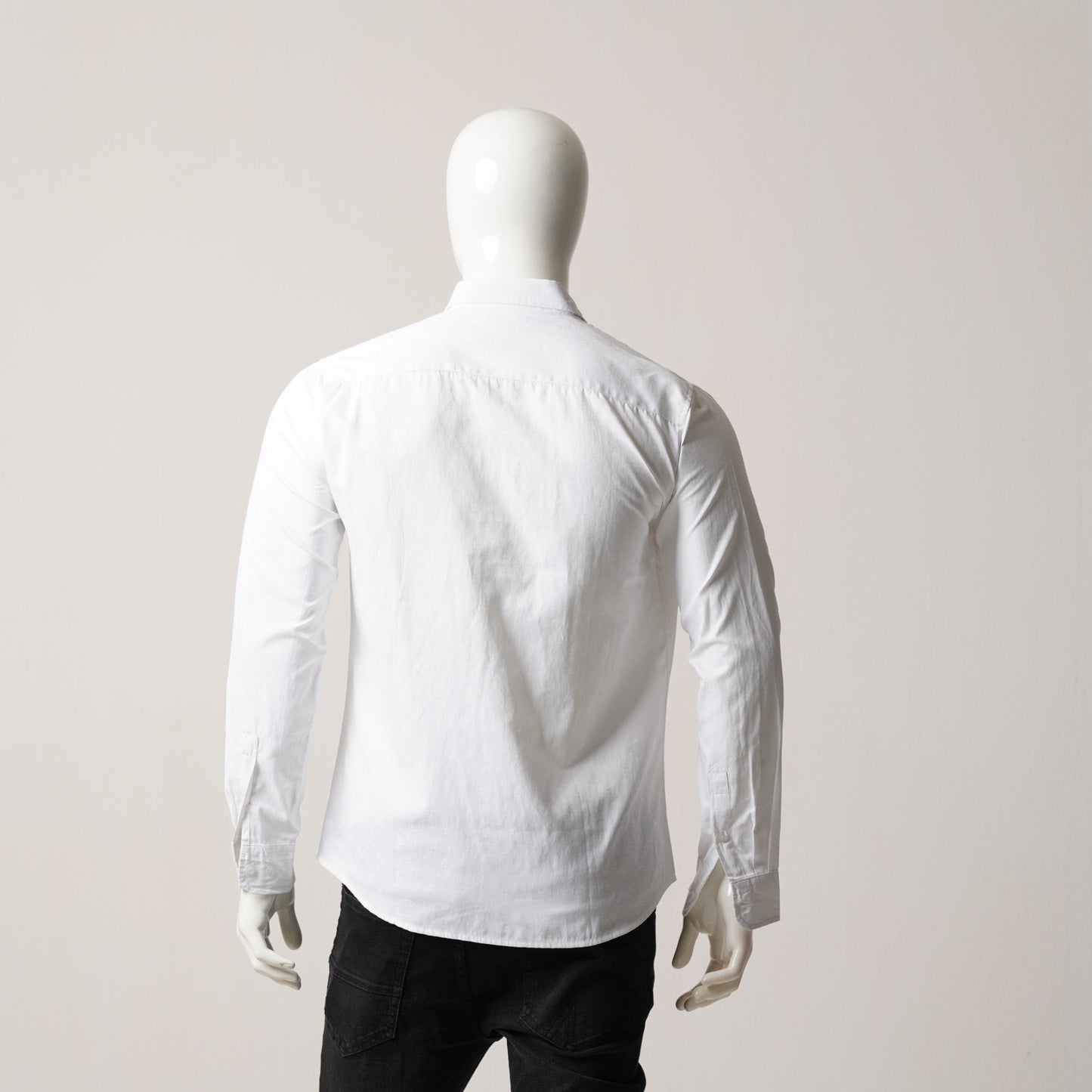 MENS L/S SHIRT-WHITE