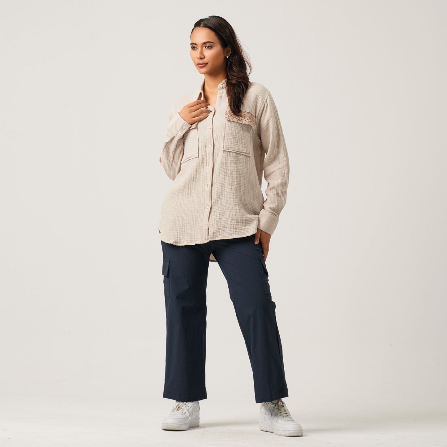 Womens Cream Shirt