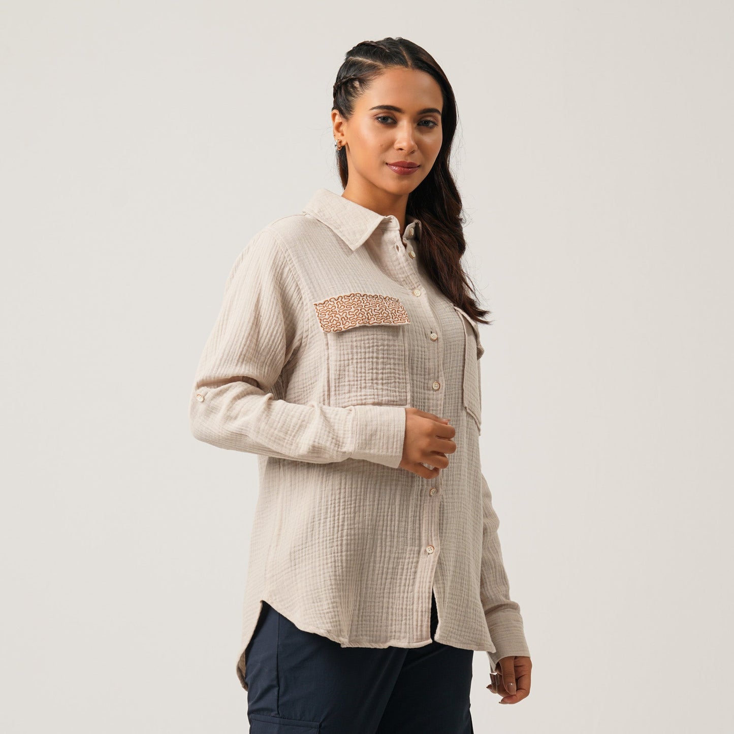 Womens Cream Shirt