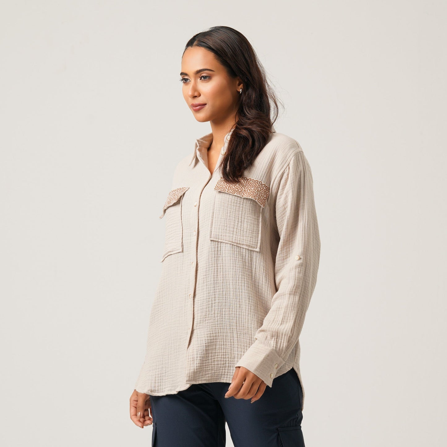 Womens Cream Shirt