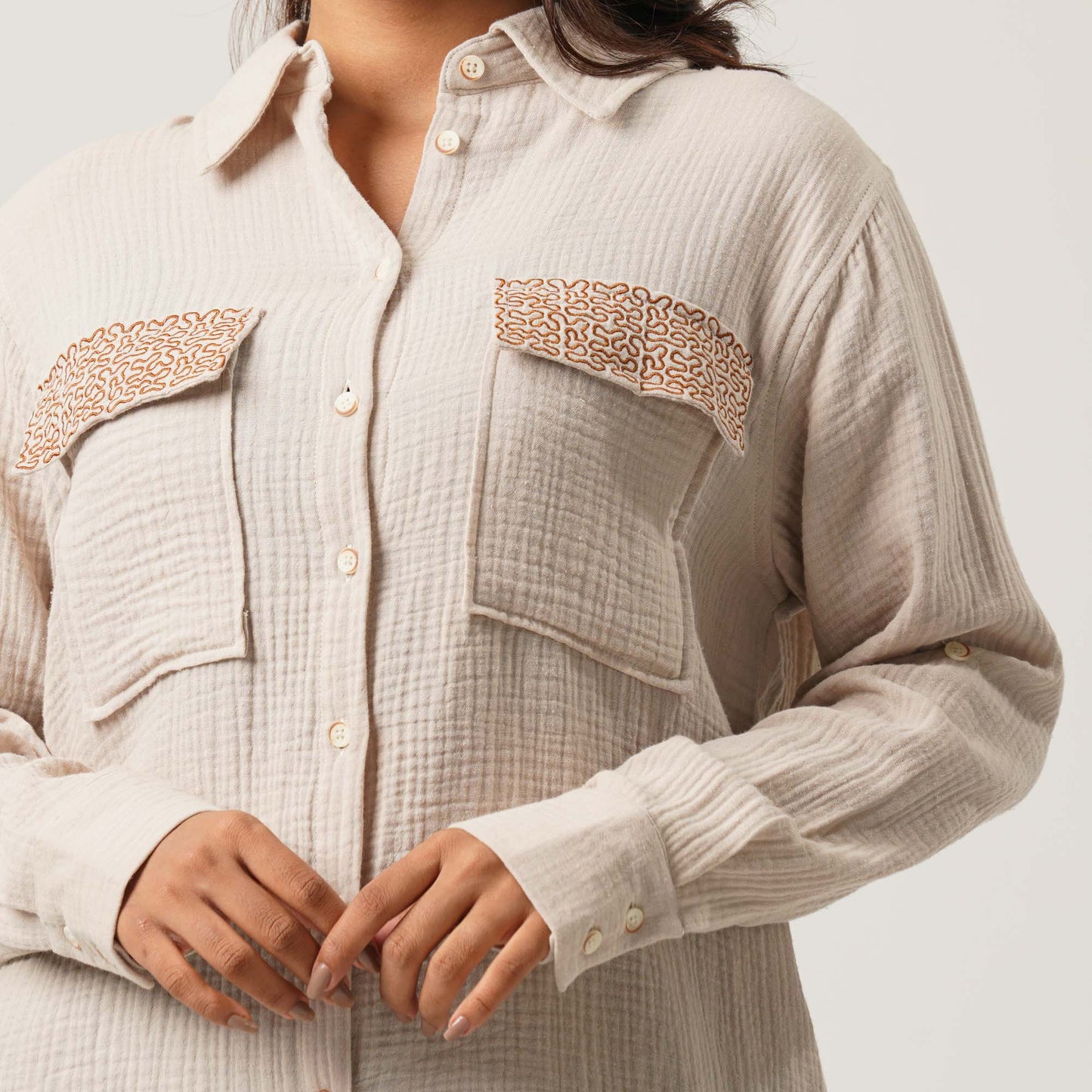 Womens Cream Shirt