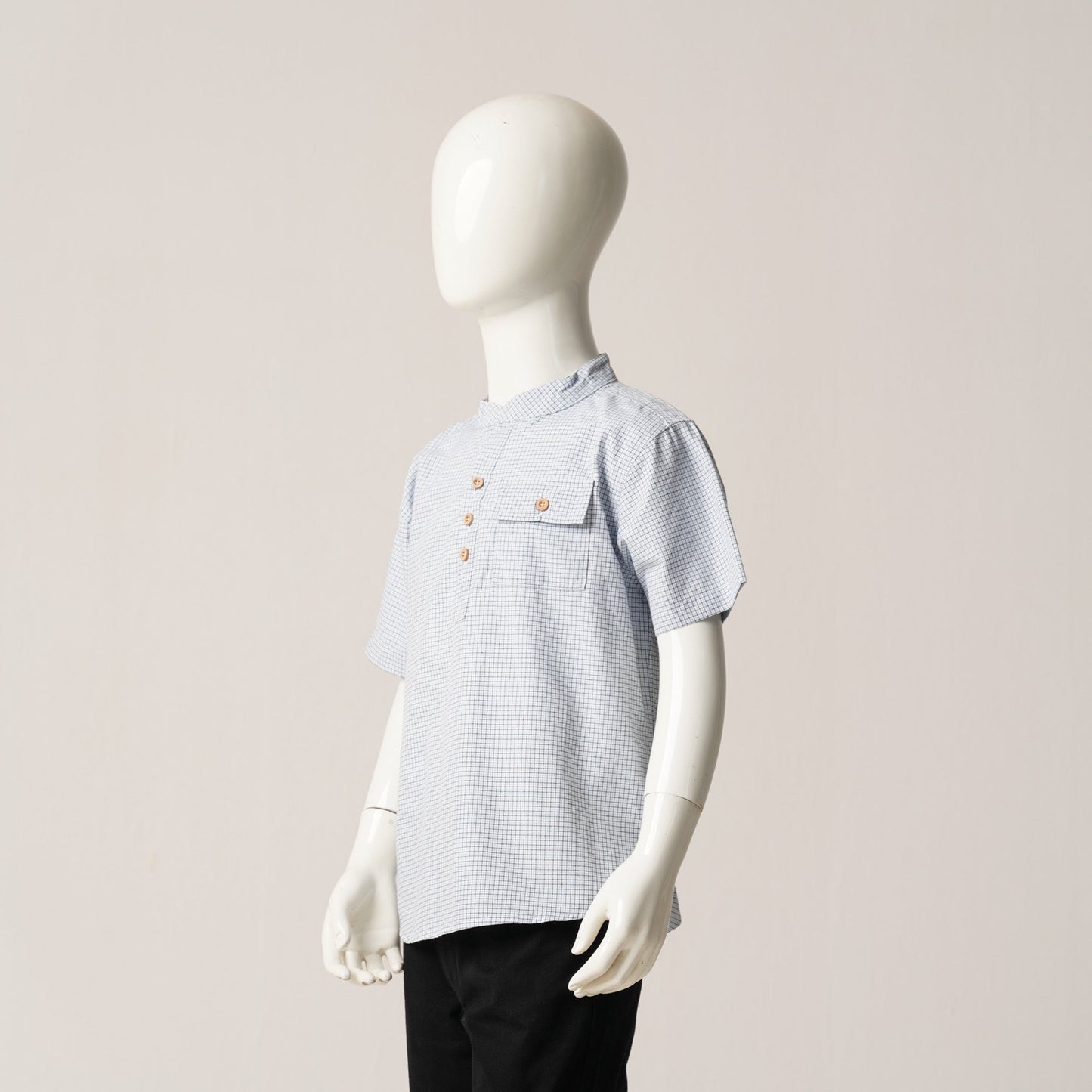 Baby Boys Blue & White S/S Shirt