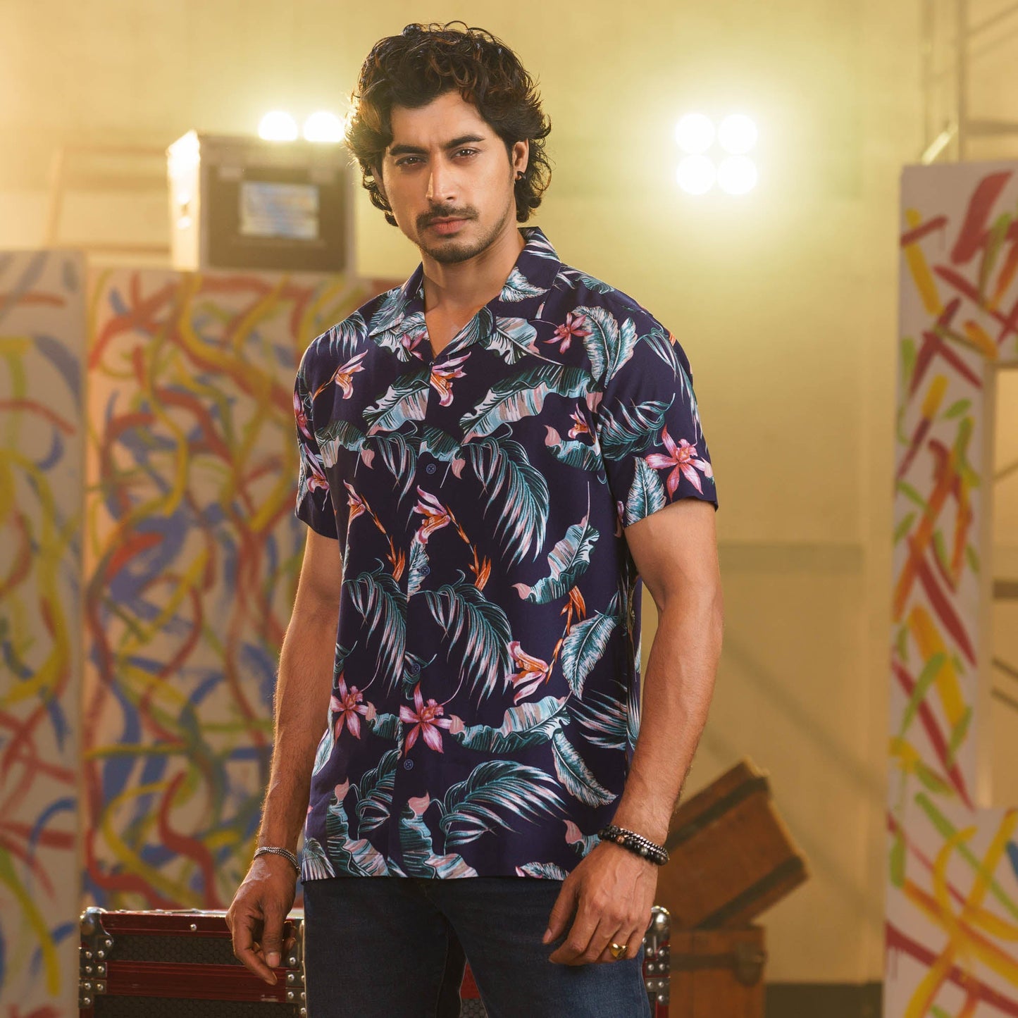 Men's Blue-Green Hawaii Shirt