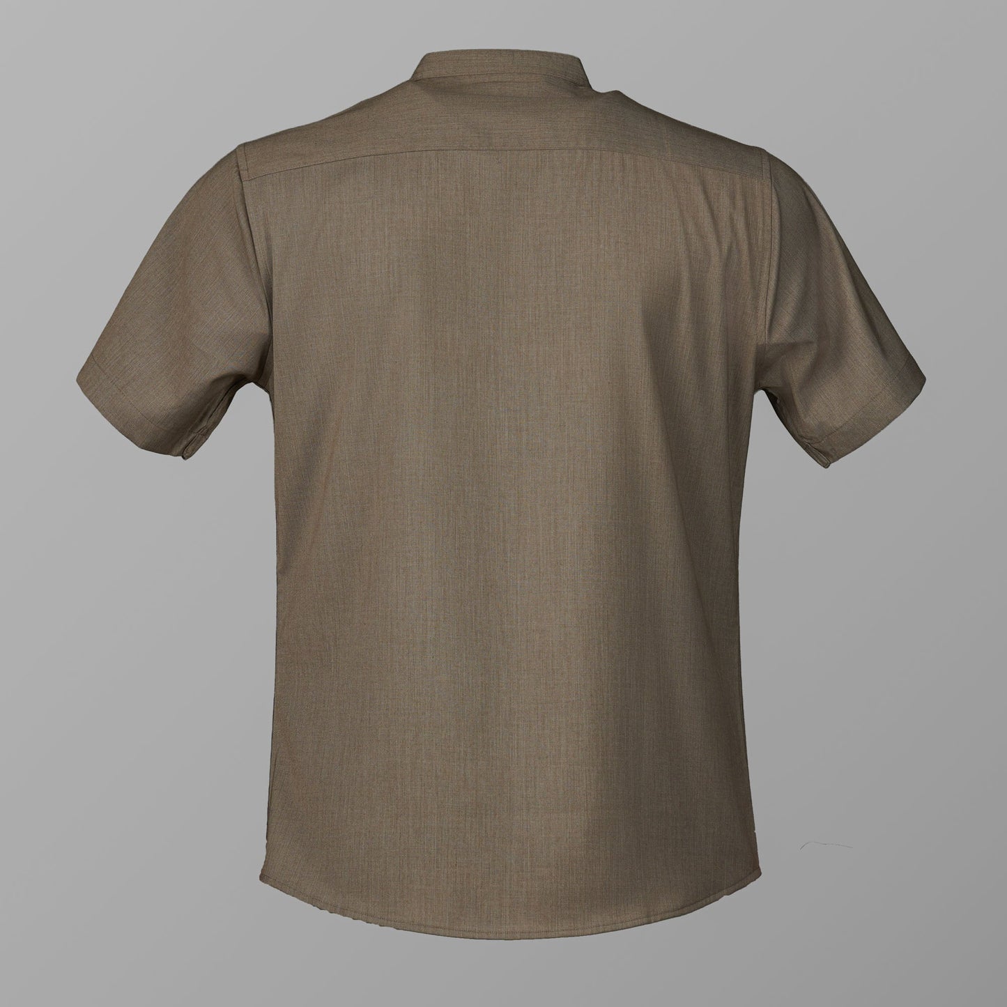 Mens Band Collar Shirt