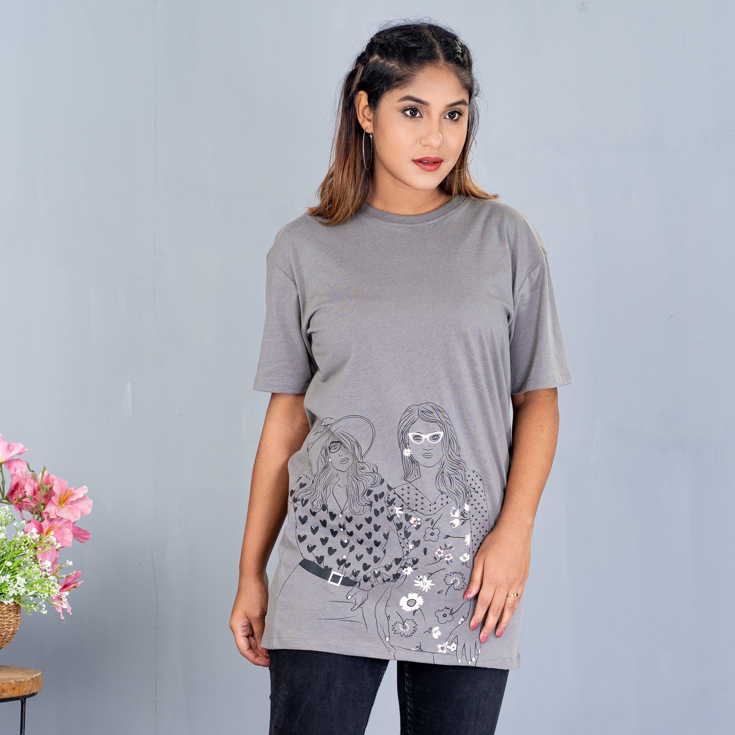 Ladies T-Shirt- Grey