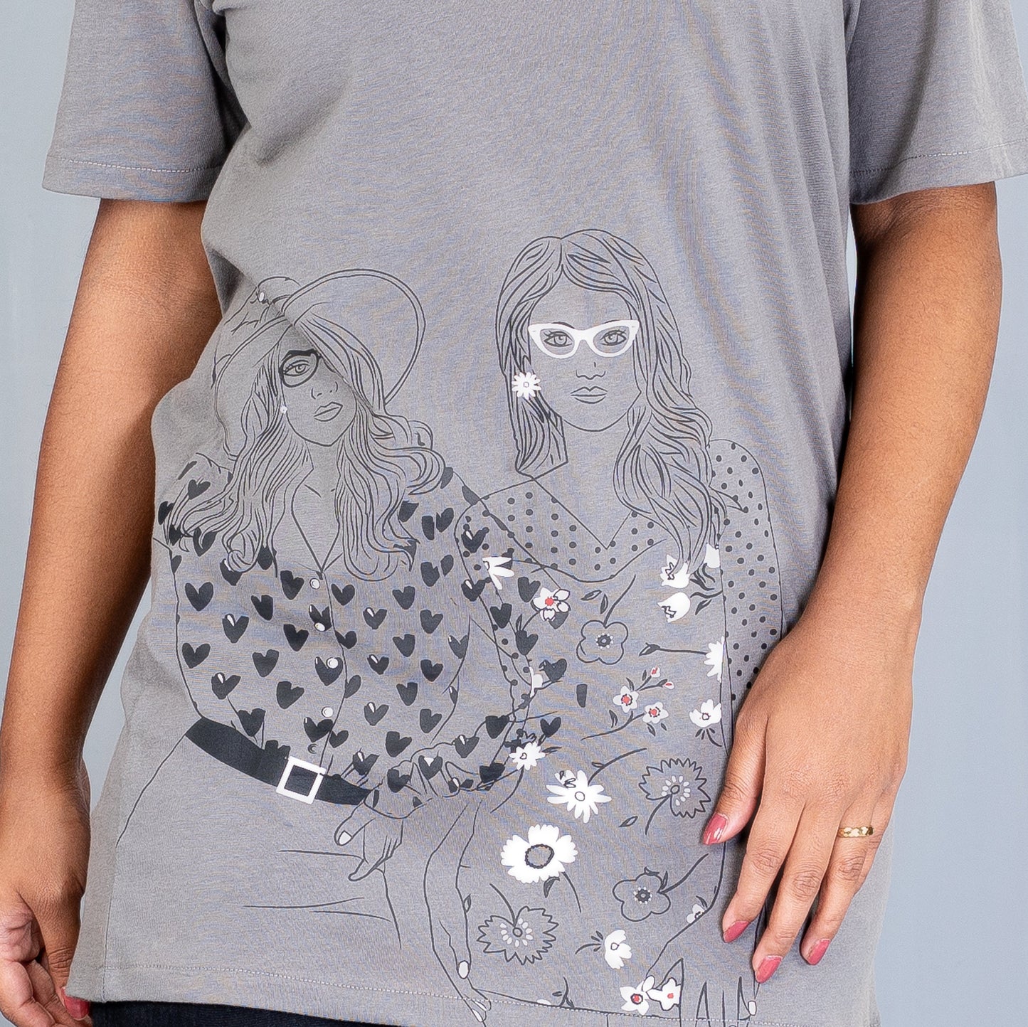 Ladies T-Shirt- Grey