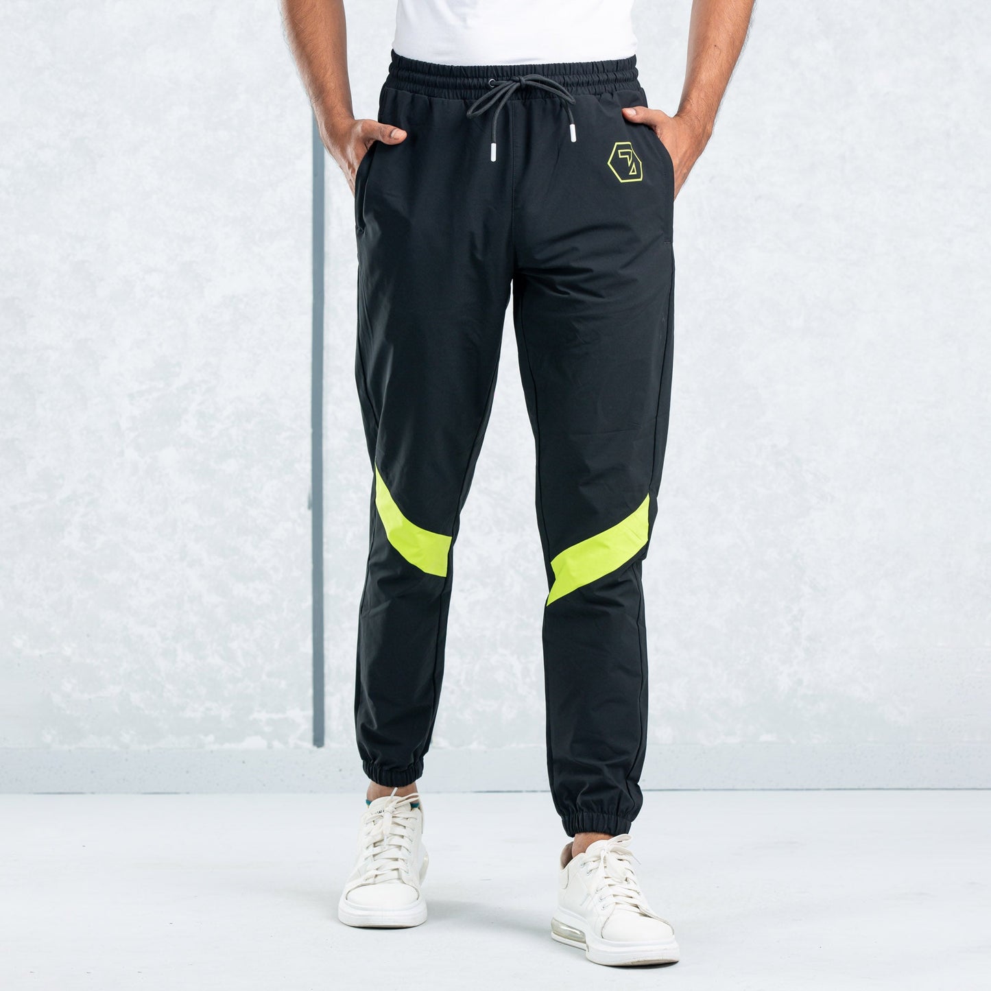 Men's Black Active Trousers
