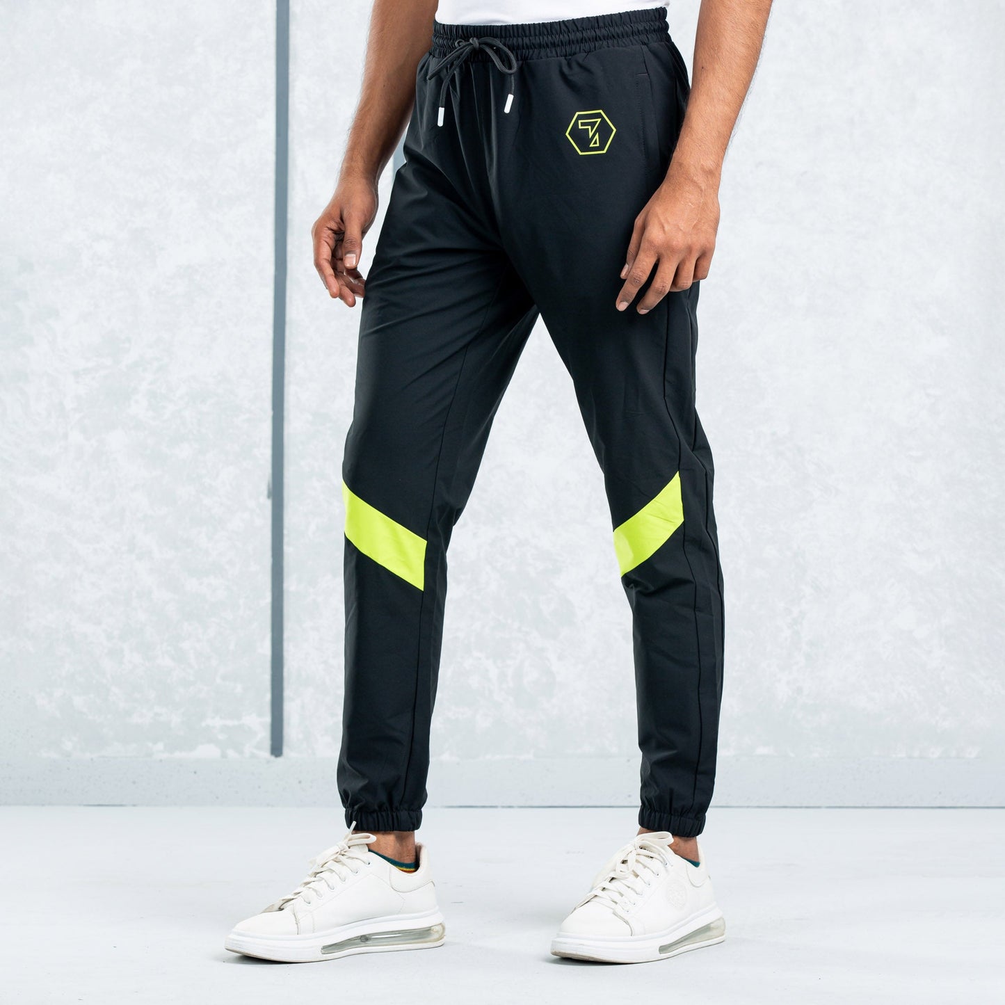 Men's Black Active Trousers