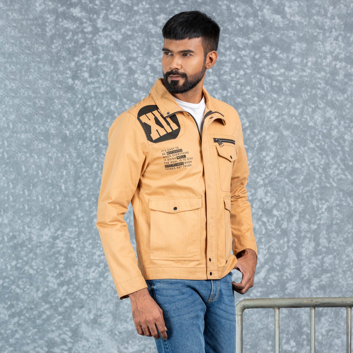 MENS TWILL JACKET- KHAKI