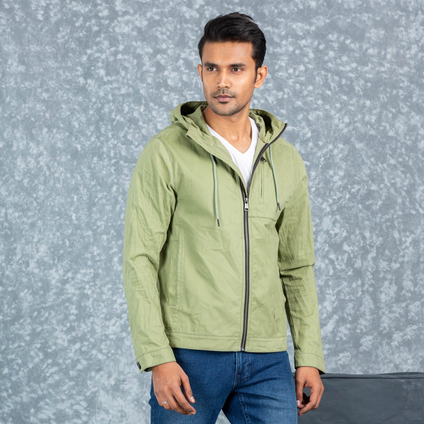 Mens Twill Jacket- Light Green