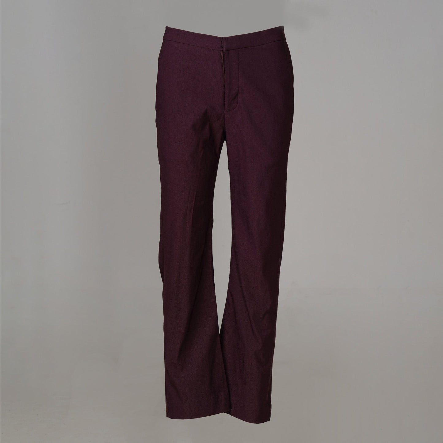 Womens Maroon Twill Pant
