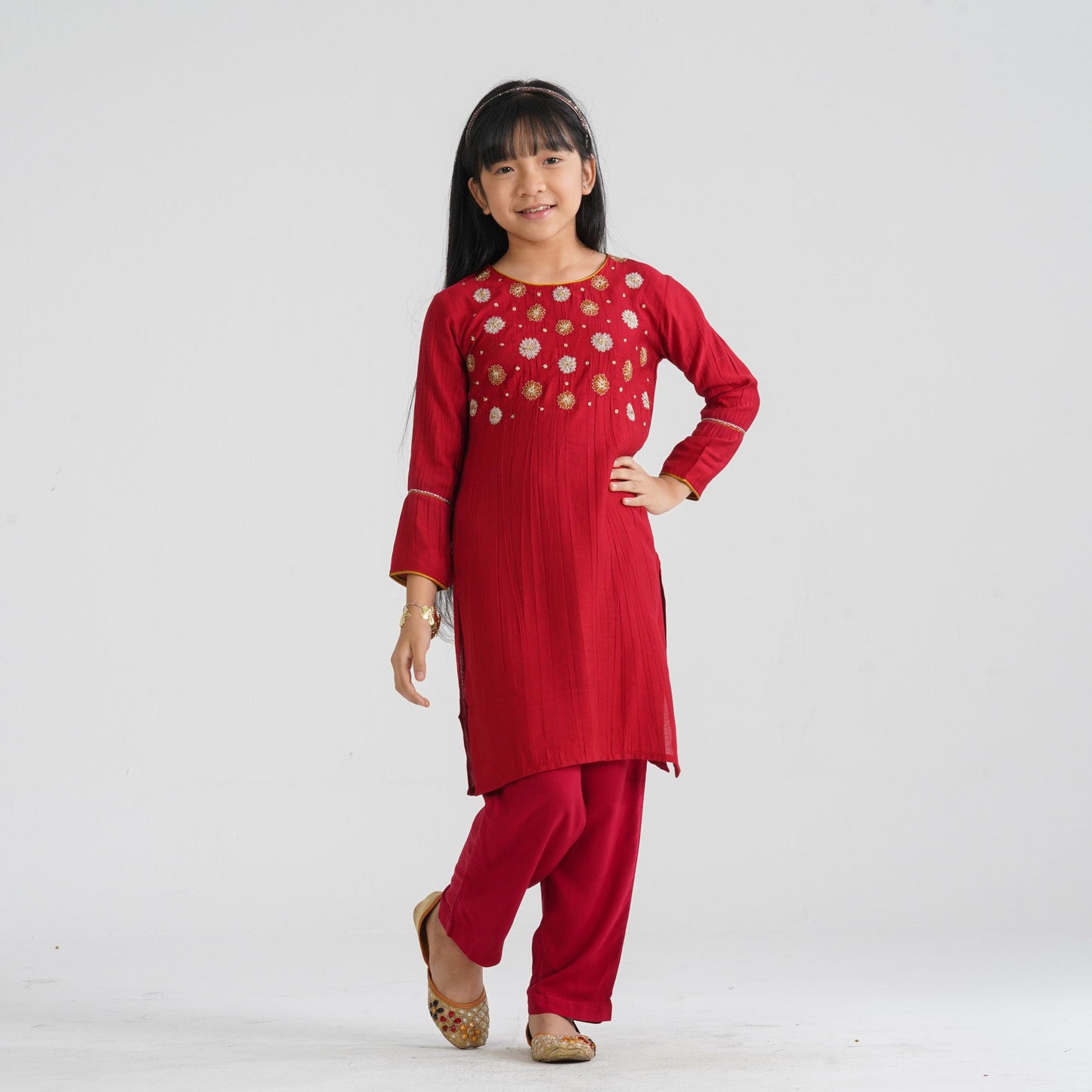 Girl’s Blended Cotton Two Piece Set