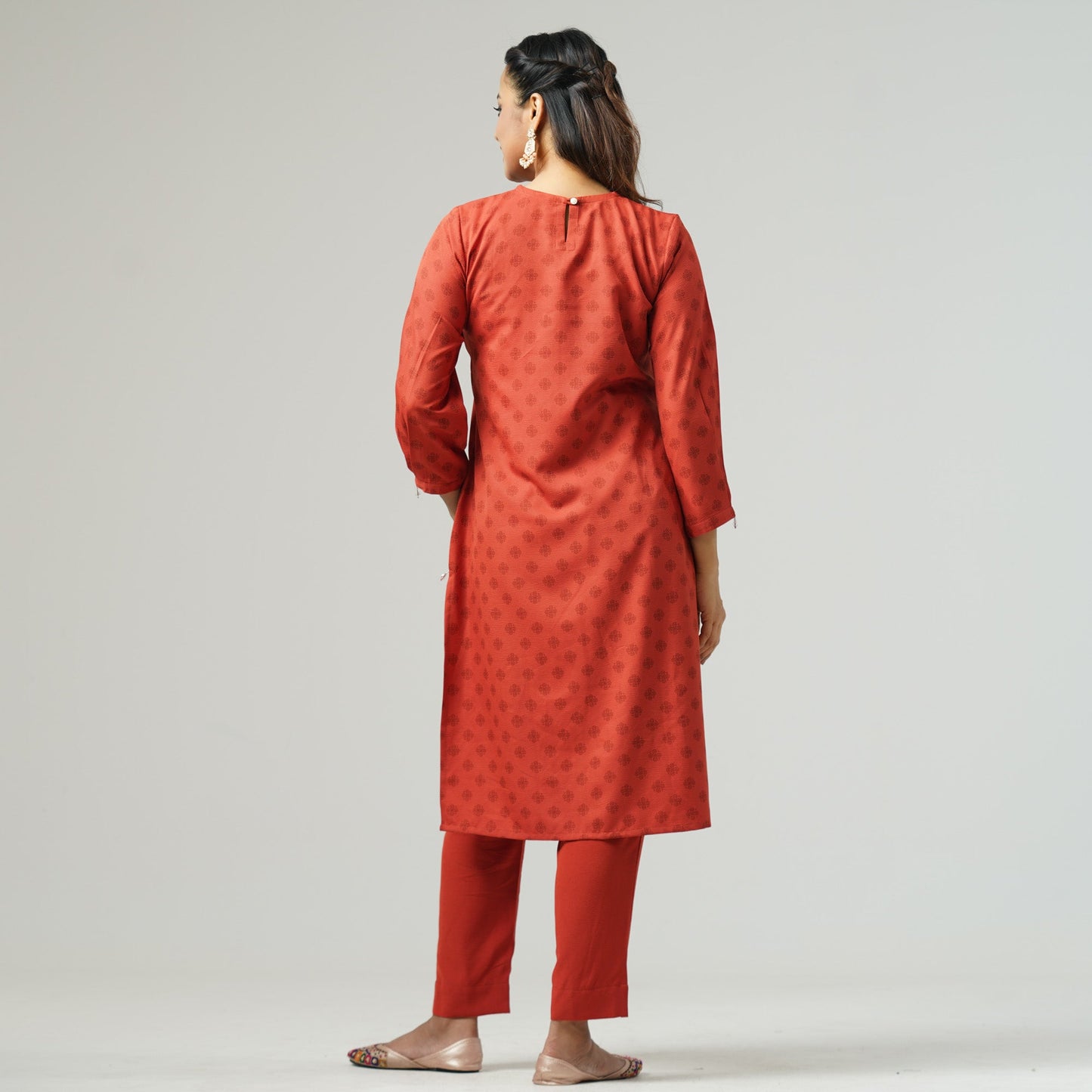 Womens Burnt Orange Two Piece Set