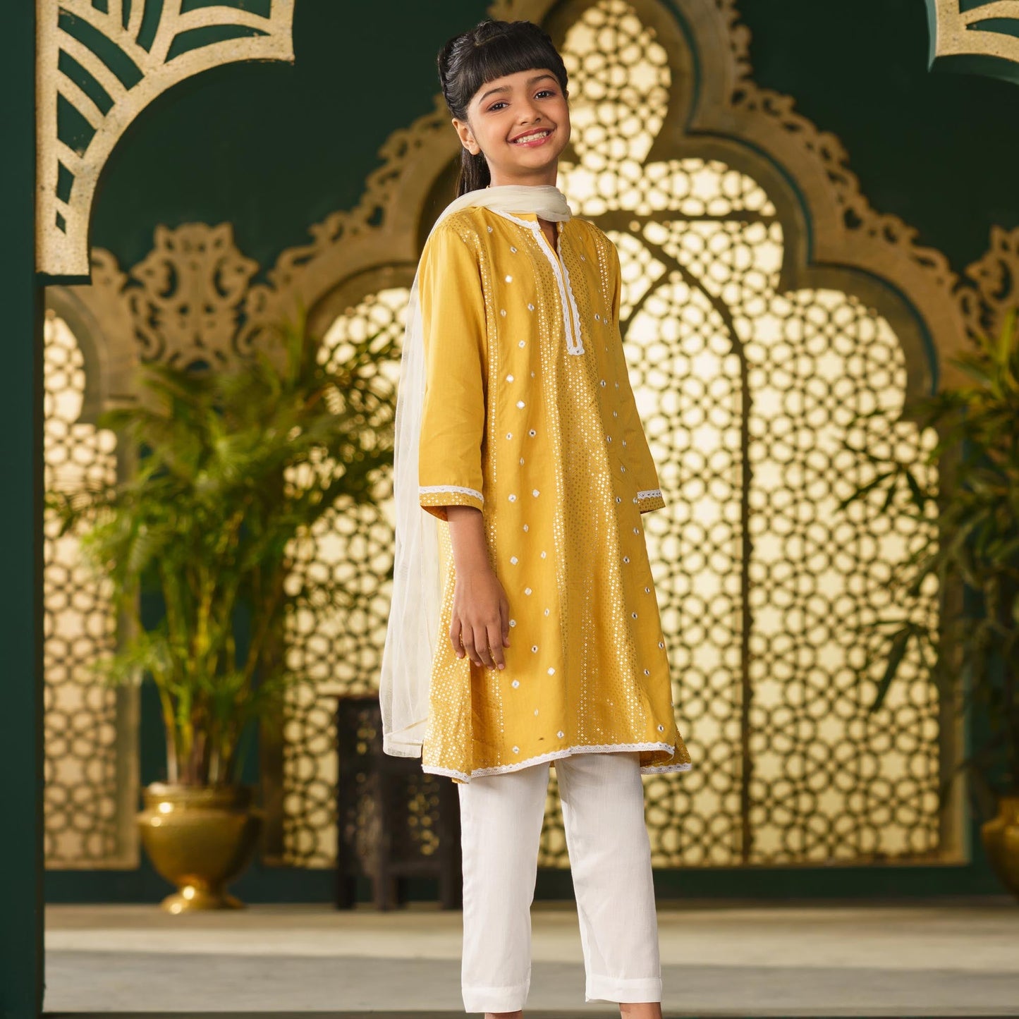 GIRLS 3PCS-YELLOW
